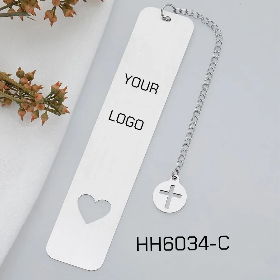NEW Stainless Steel Bookmarks with Charms 5