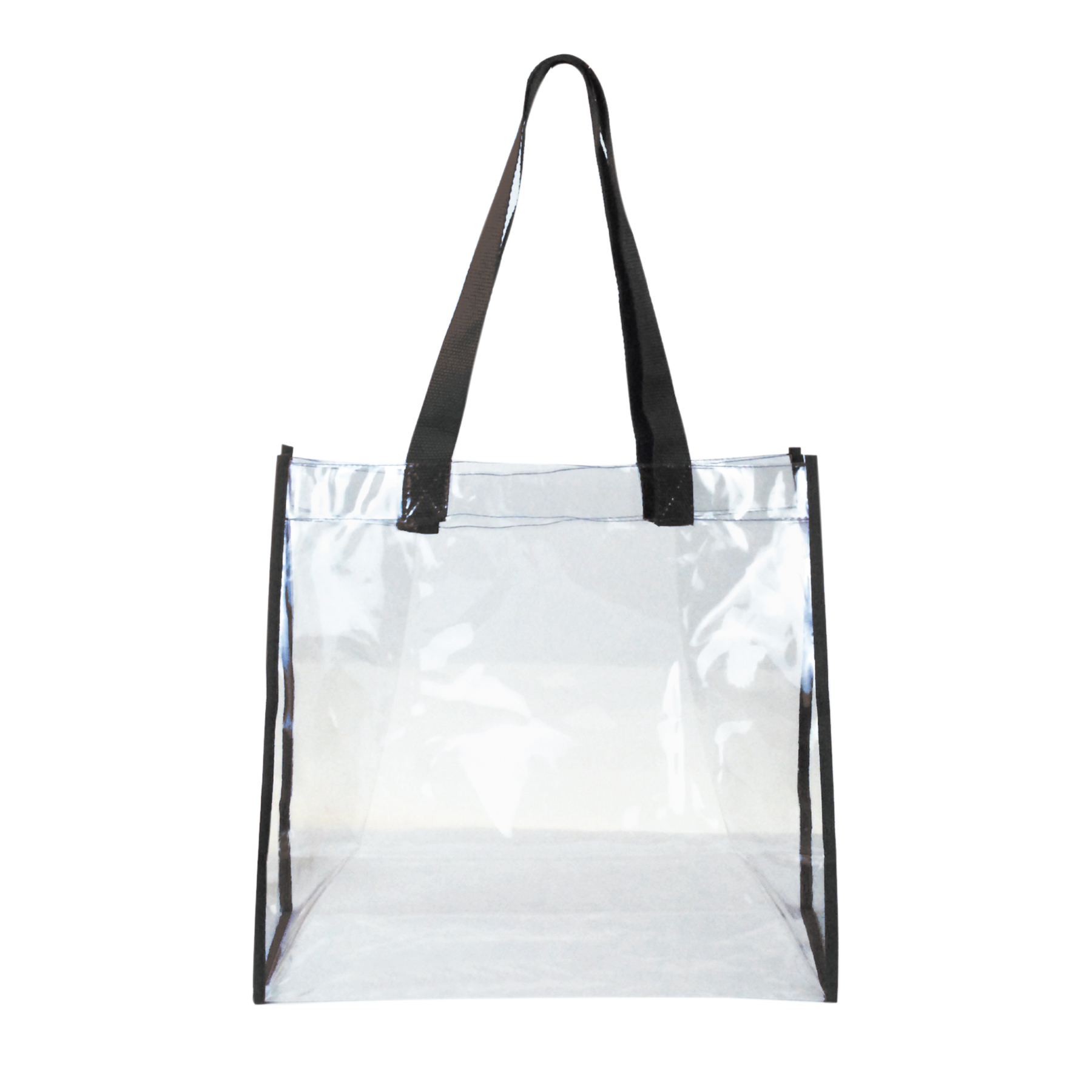 Free Shipping 25C Clear Vinyl Tote Bag with 20" Webbing Handles-with Full Color Printing 10