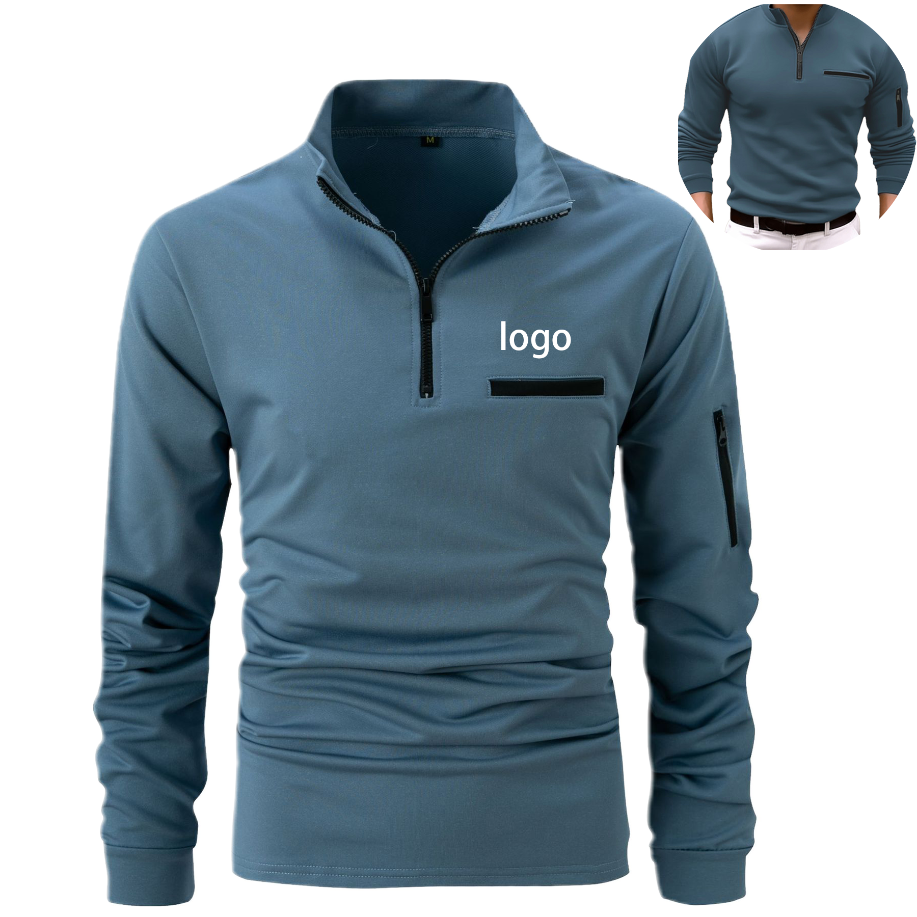 Long Sleeve Polo Shirt 1