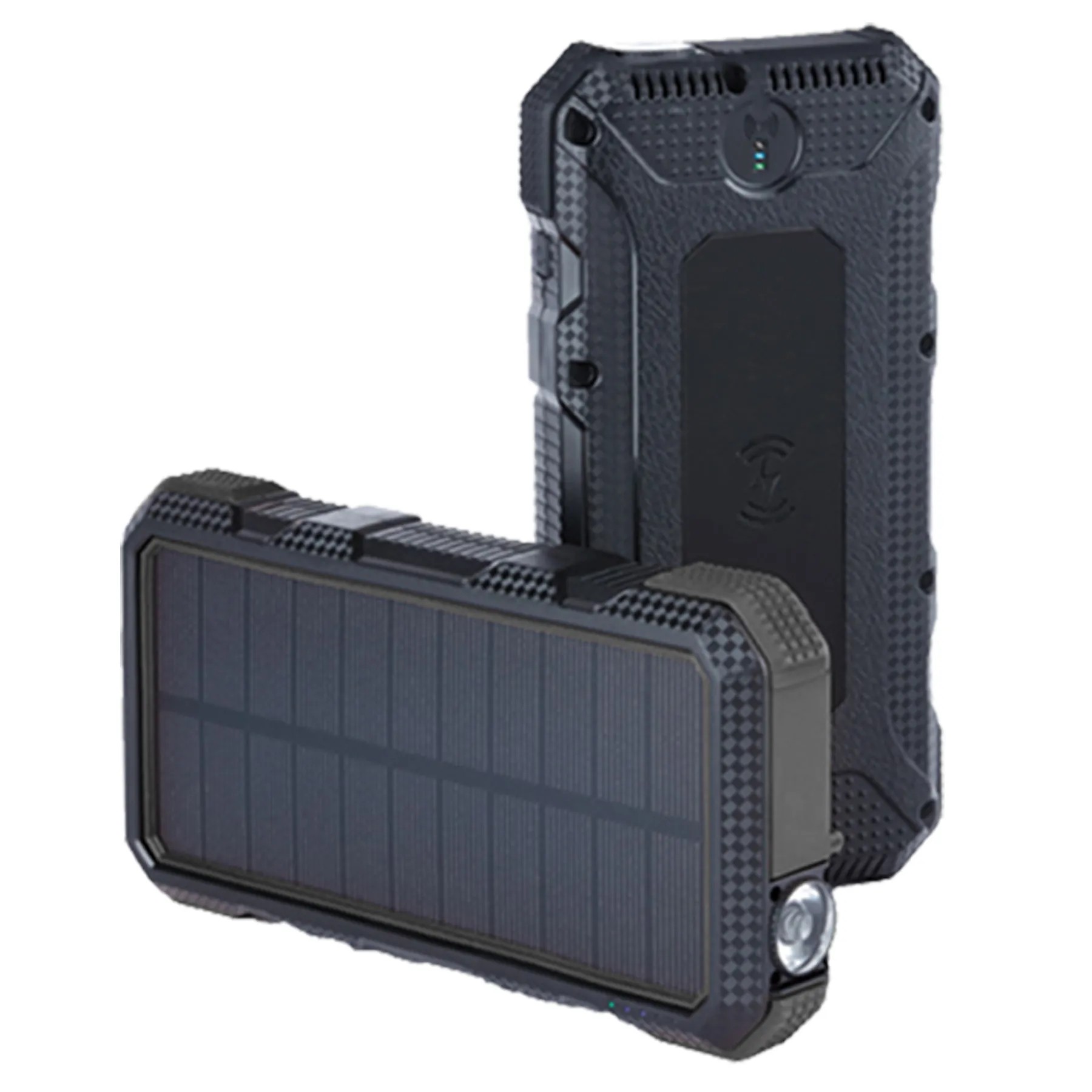 24000Mah Wireless Charging Solar Power Bank Flashlight 1