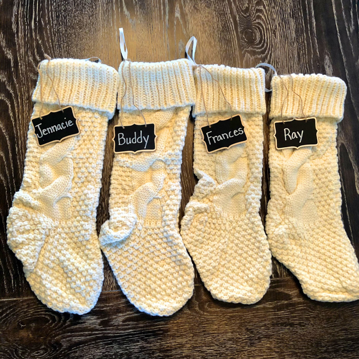 Mini Wooden Chalkboard Hanging Tag w/ String 6