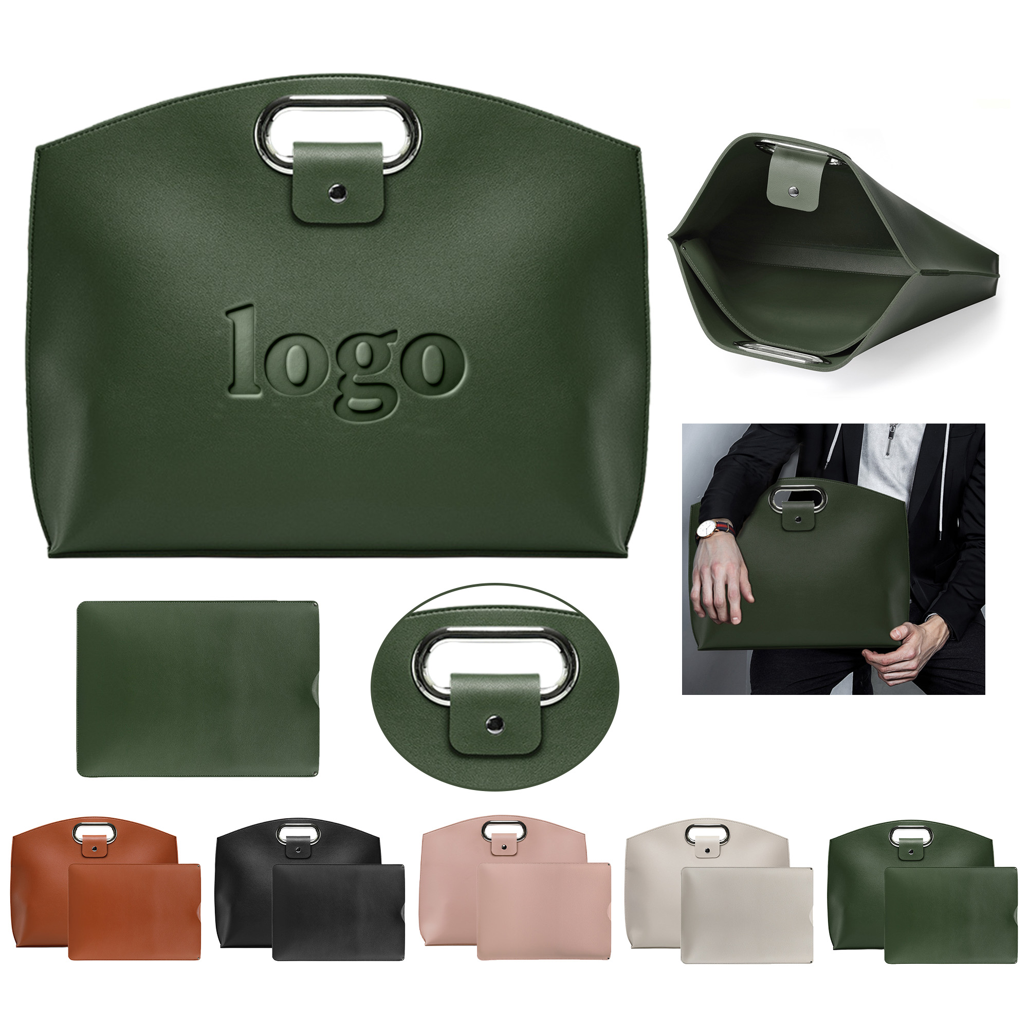 Convenient Laptop Tote Bag With Liner MOQ50 5