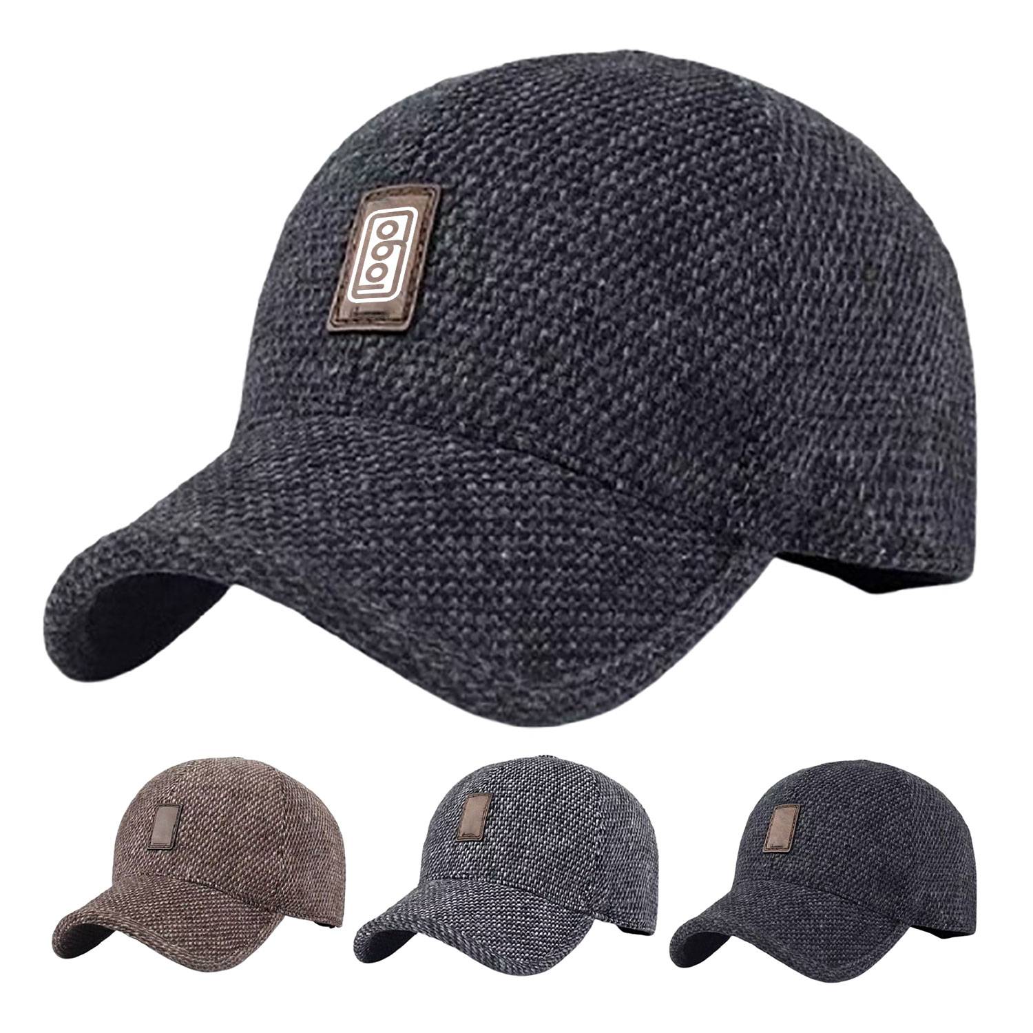 Men's Winter Warm Wool Baseball Cap 11