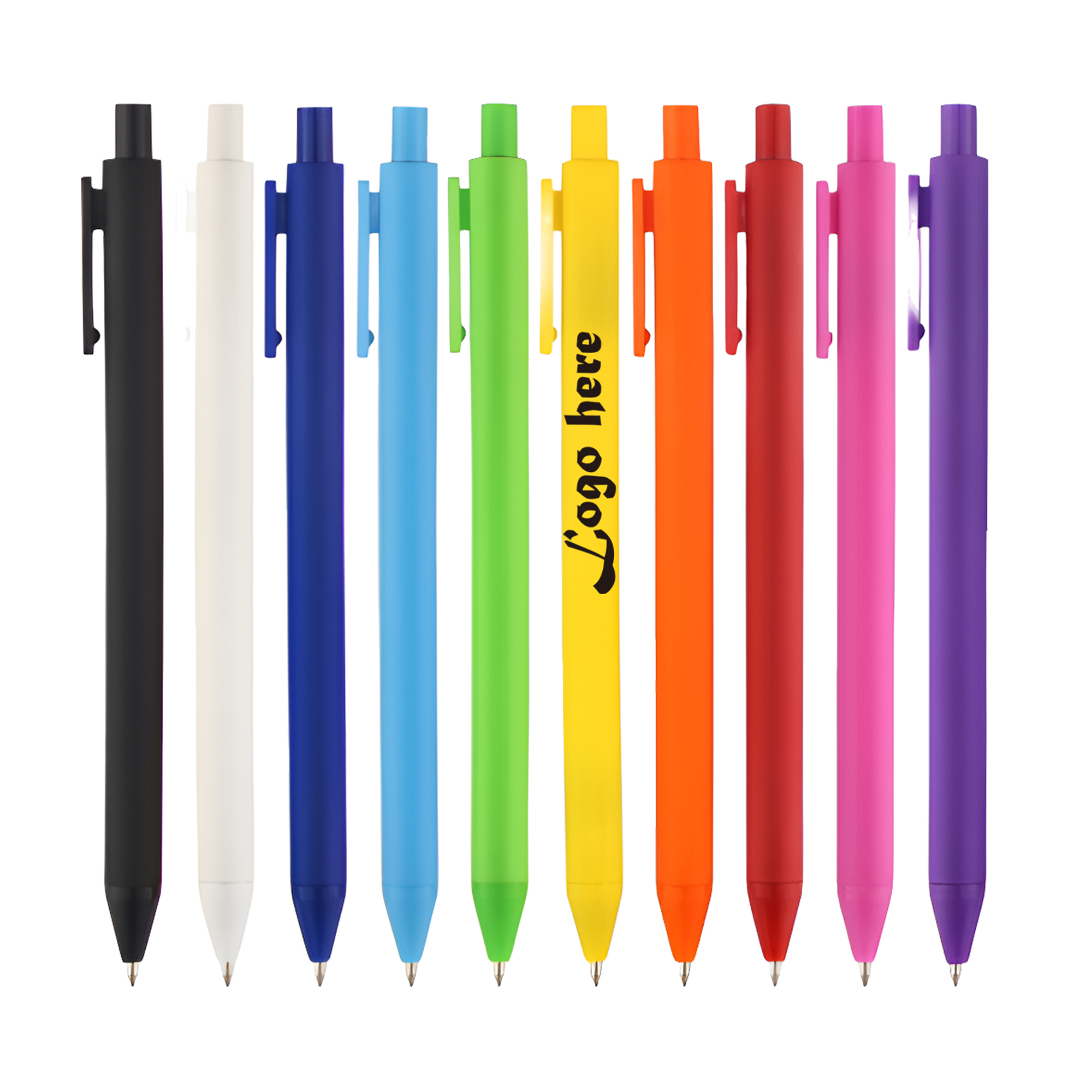 MOQ50 Custom Macaron Color Click Ballpoint Pen 1