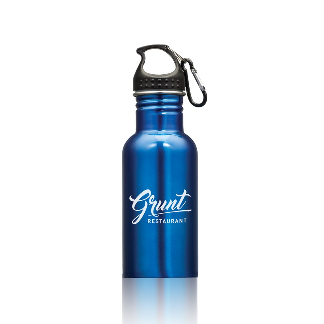 Wide Mouth Bottle with Carabiner - 16oz 1