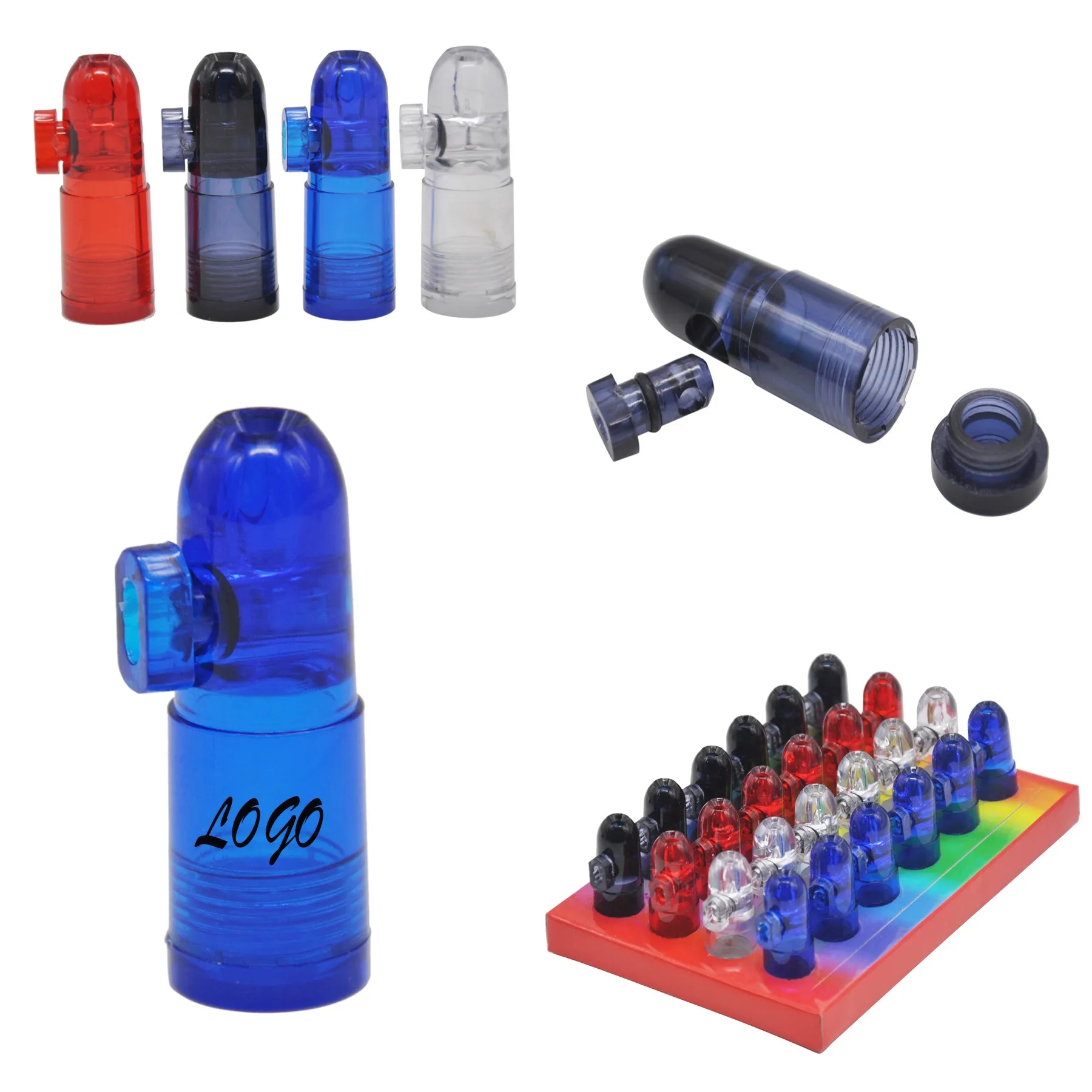 Mini Portable Acrylic Snuff Sniffer 5