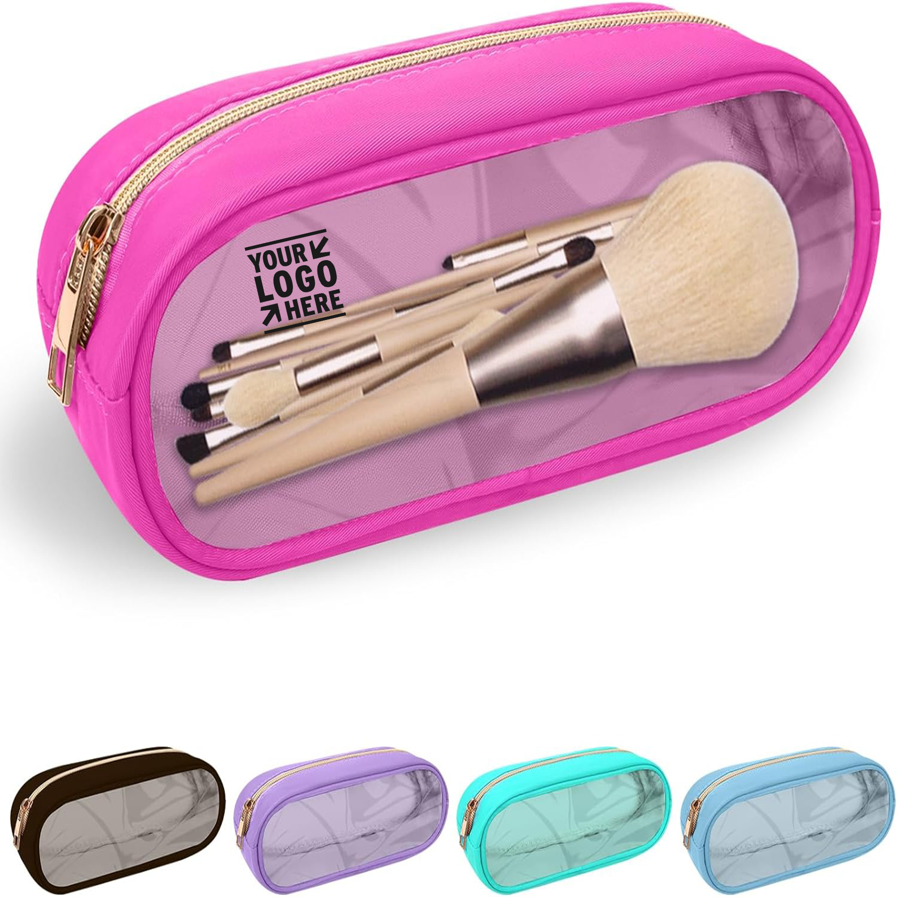 Nylon Small Clear Makeup Bag 2