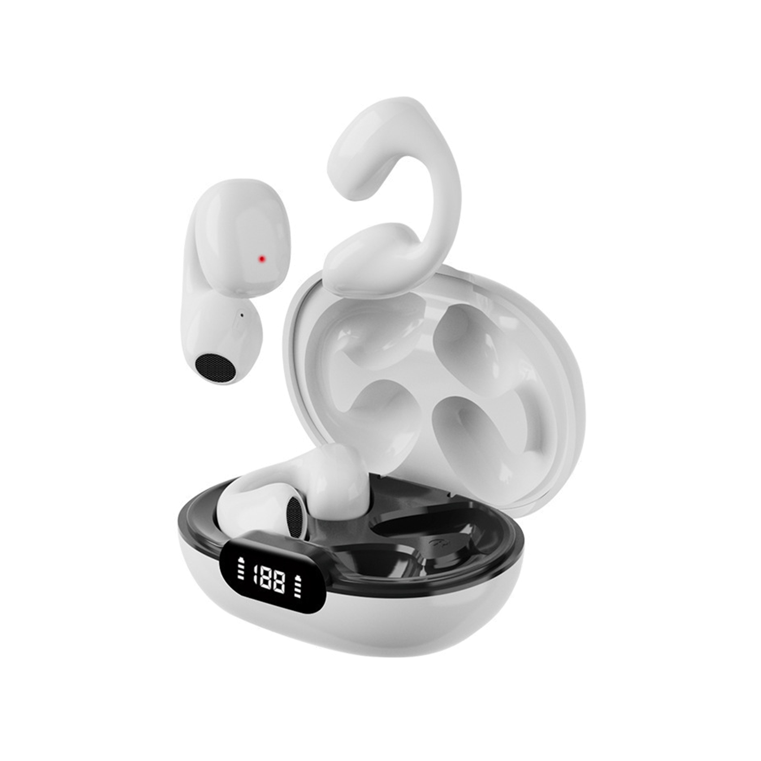 Wireless Noise Reduction Rechargeable Ear Clip Earbud 4