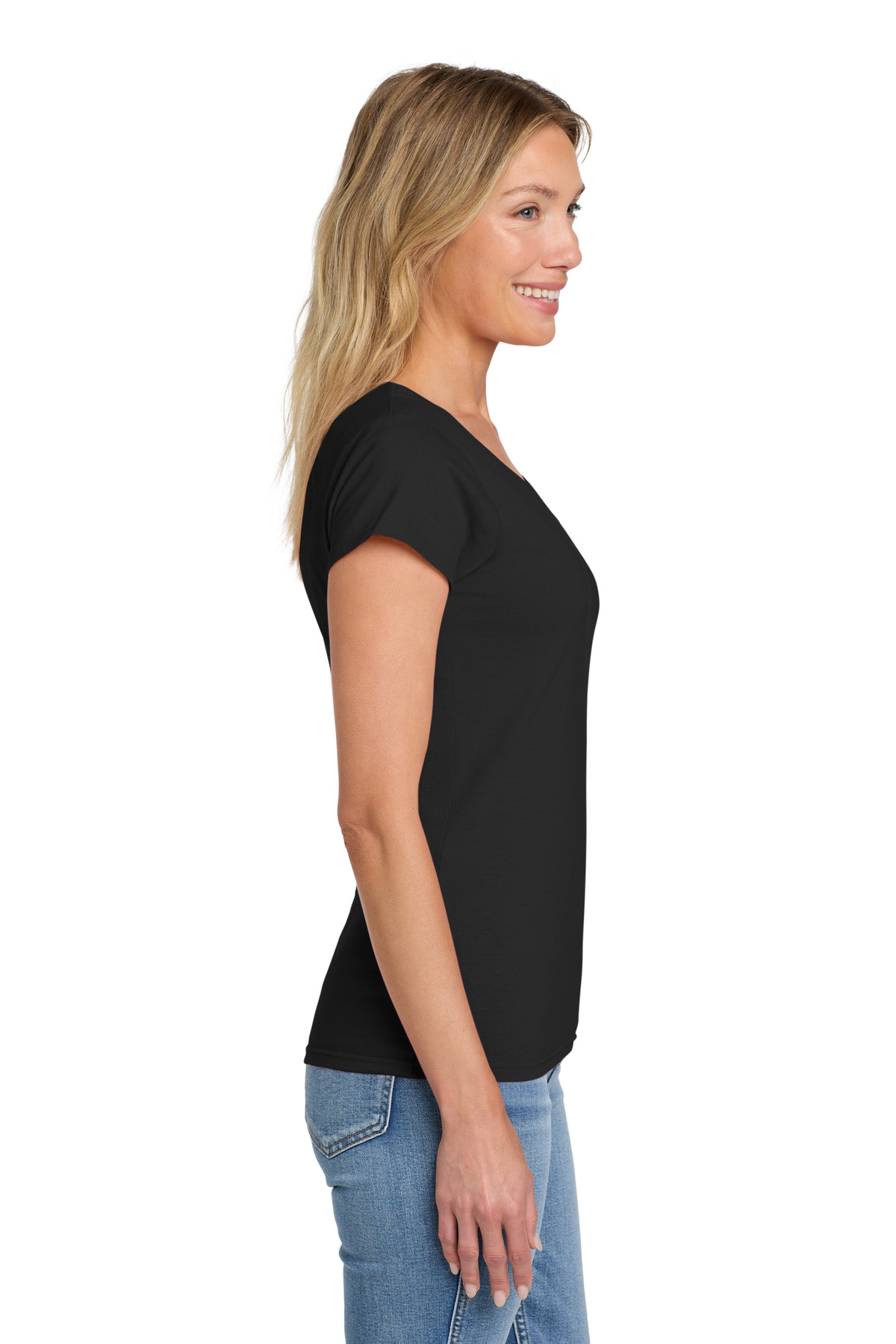 Gildan® Softstyle Women's Fit V-Neck T-Shirt 30