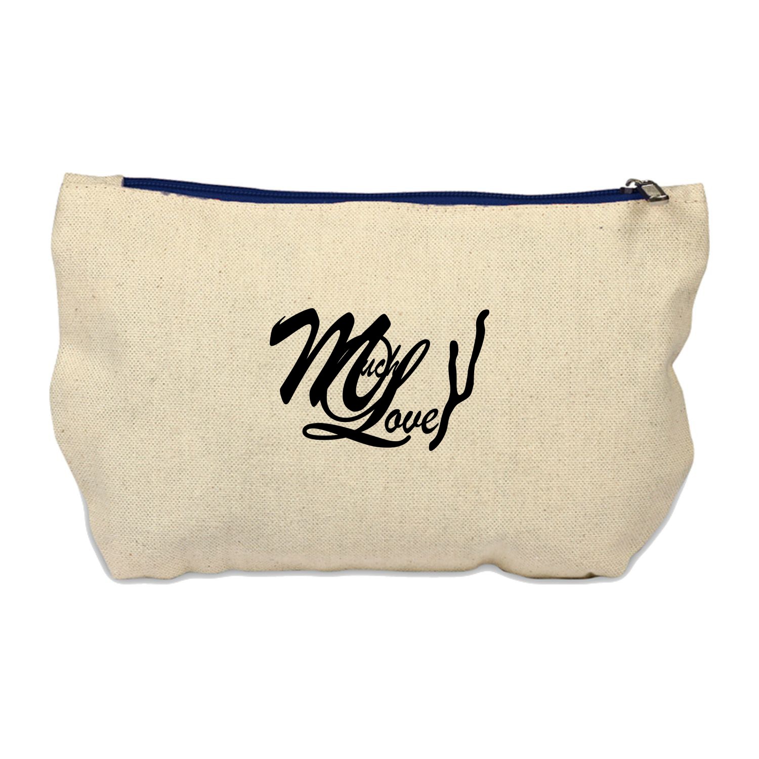 100% Cotton Canvas Travel Kit/Makeup Bag USA Decorated (9.75" x 6") 3