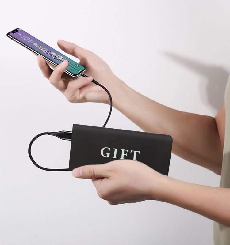 Slim Power Bank with Light up Logo 5