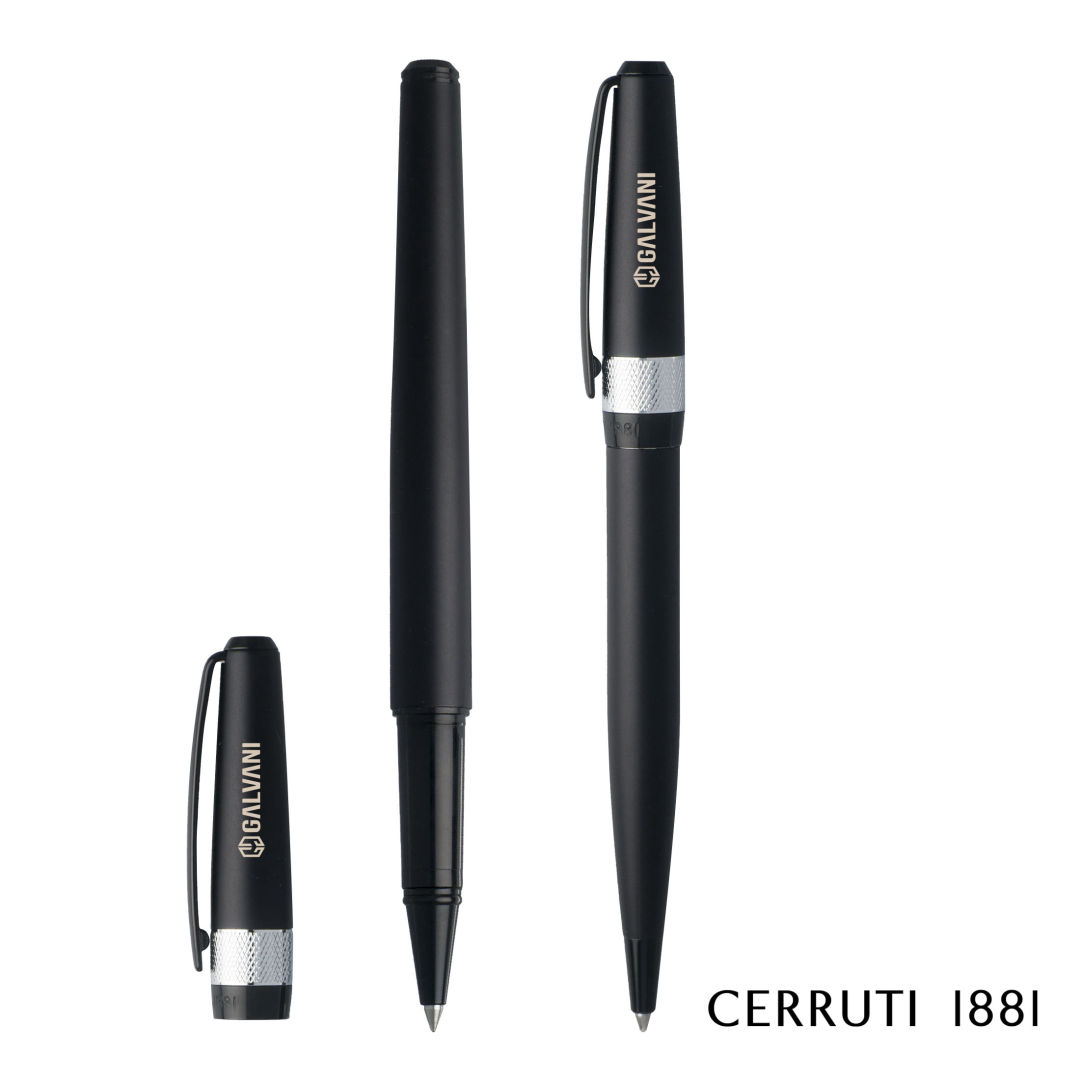 Cerruti 1881® Canal Ballpoint Pen & Rollerball Pen Gift Set 3