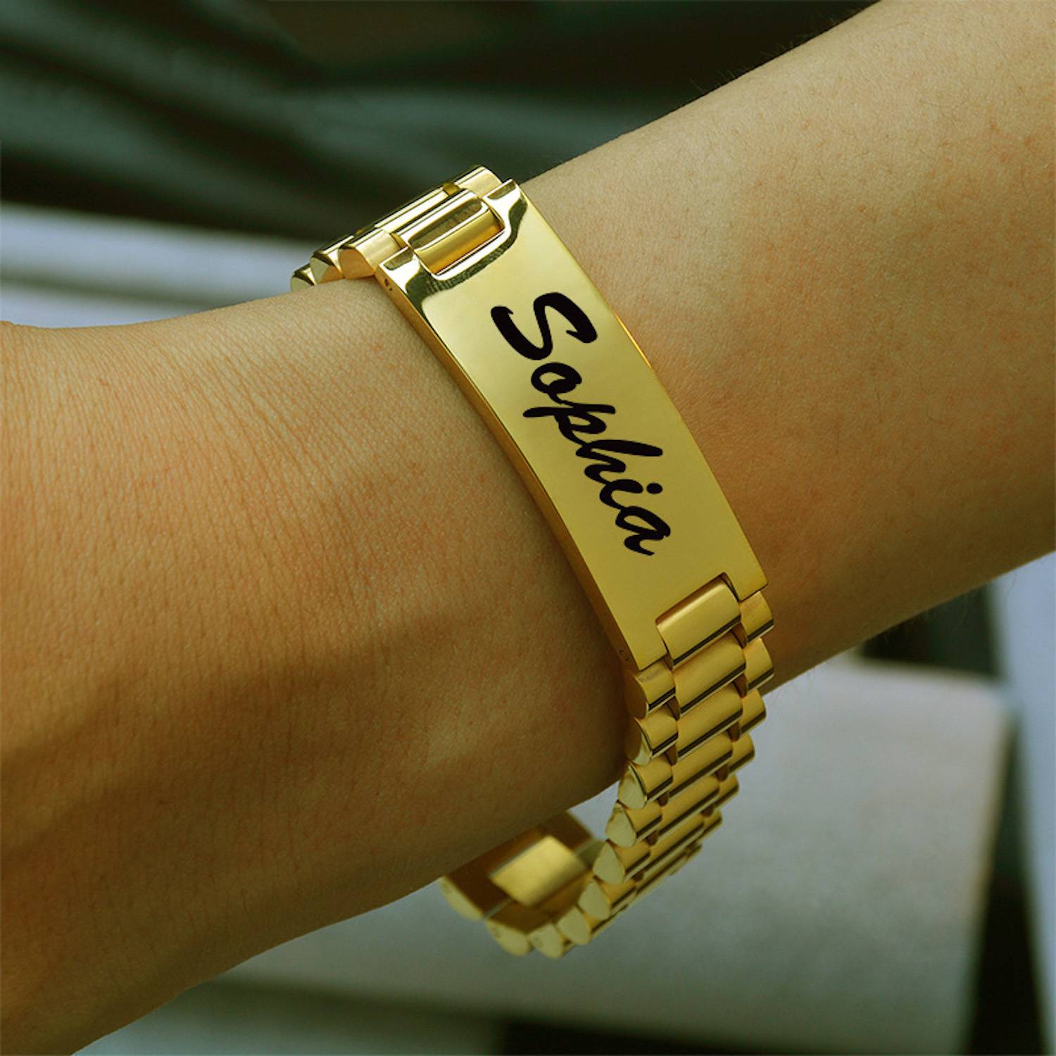 Personalized Stainless Steel Link Bracelet 3