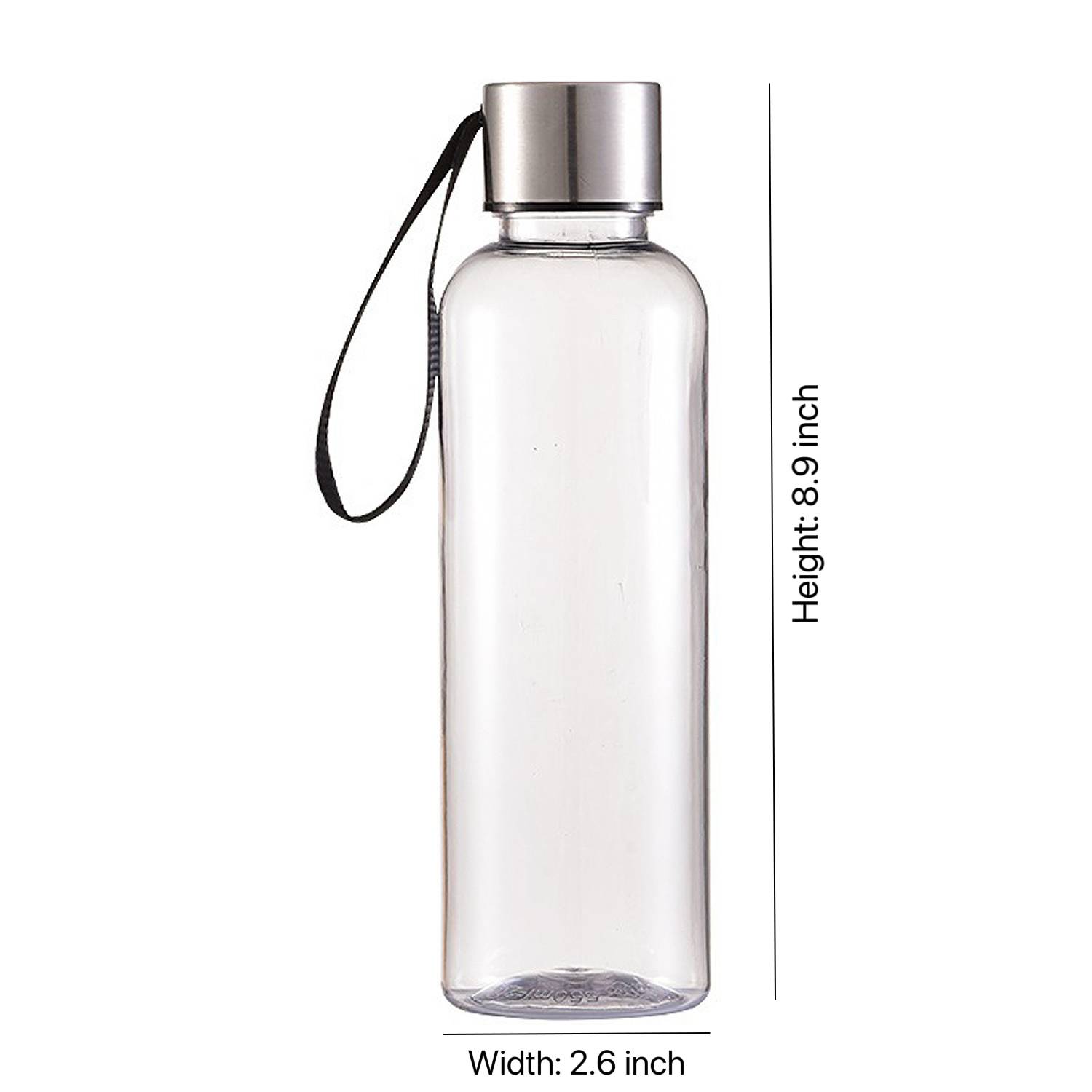 18.5oz BPA Free Plastic Water Bottles w/ Strap 4