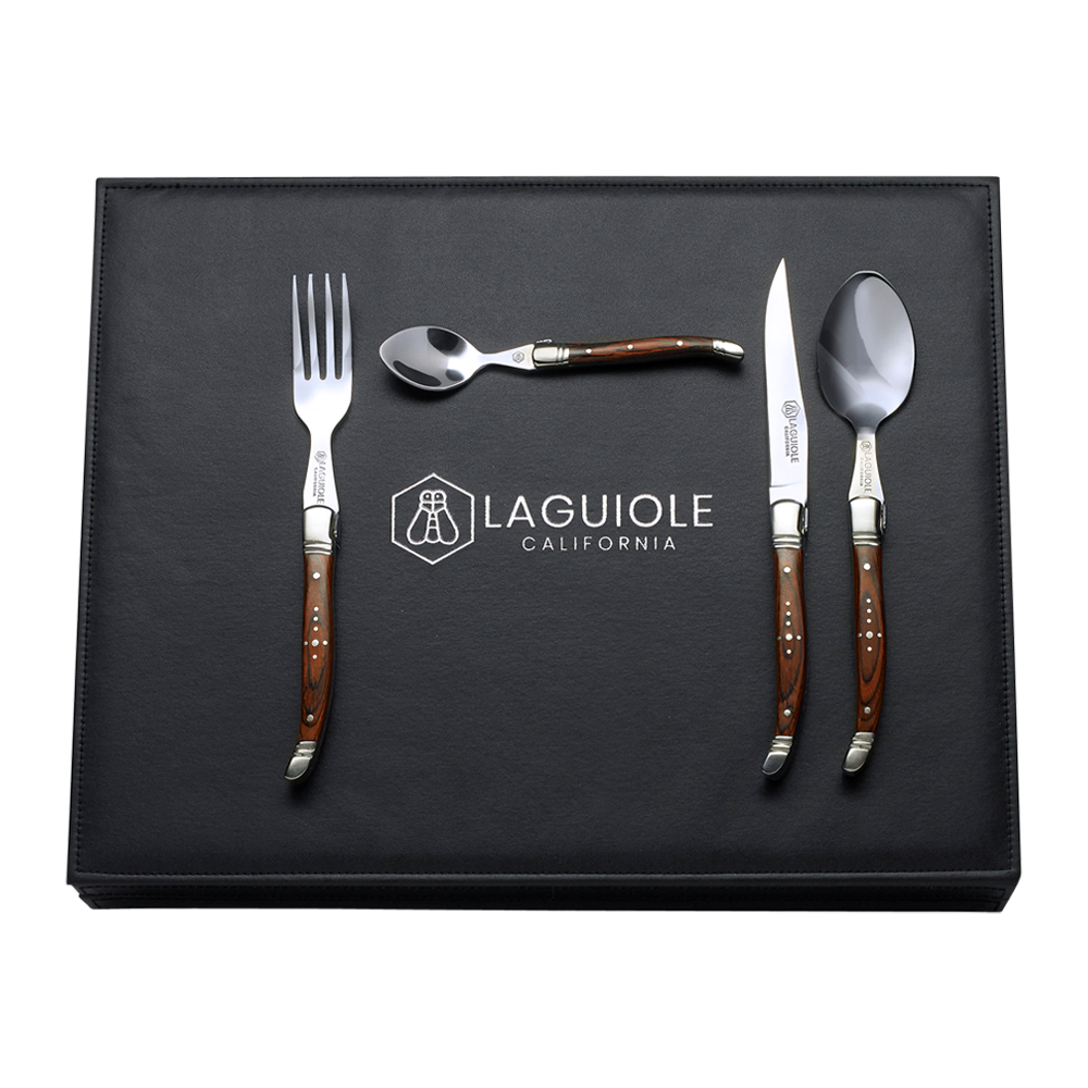 Laguiole California French-Designed Flatware Set (24 Pieces) 3