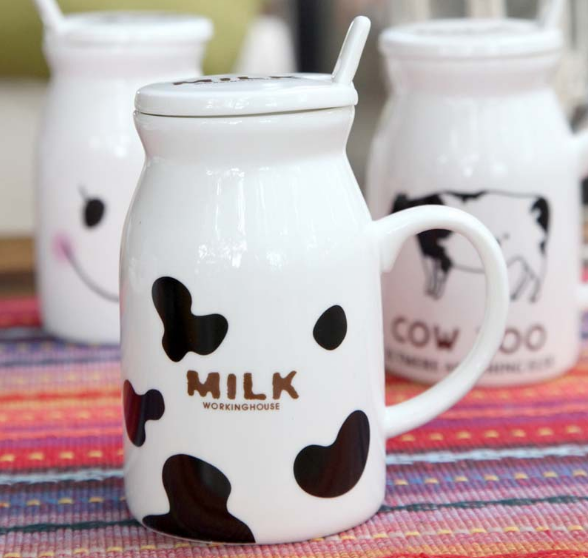 Ceramic Mug Cartoon Breakfast Milk Cup 2
