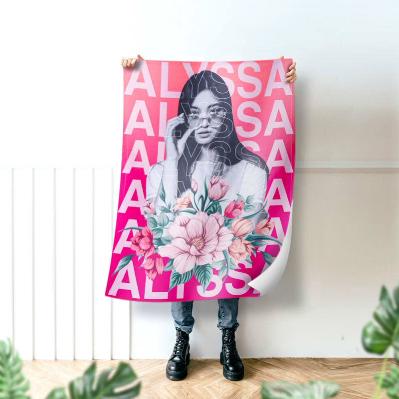 Custom Plush Fleece Photo Blanket 16