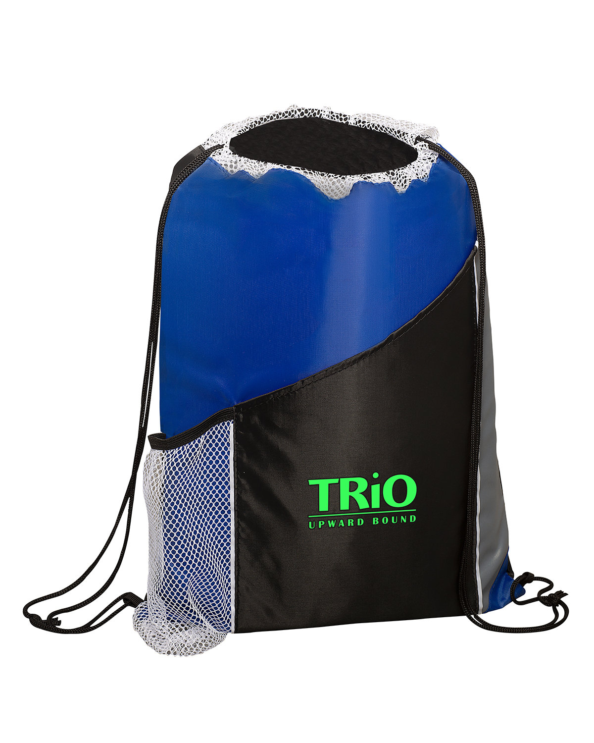 Sprint Angled Drawstring Sports Bag With Pockets. 1