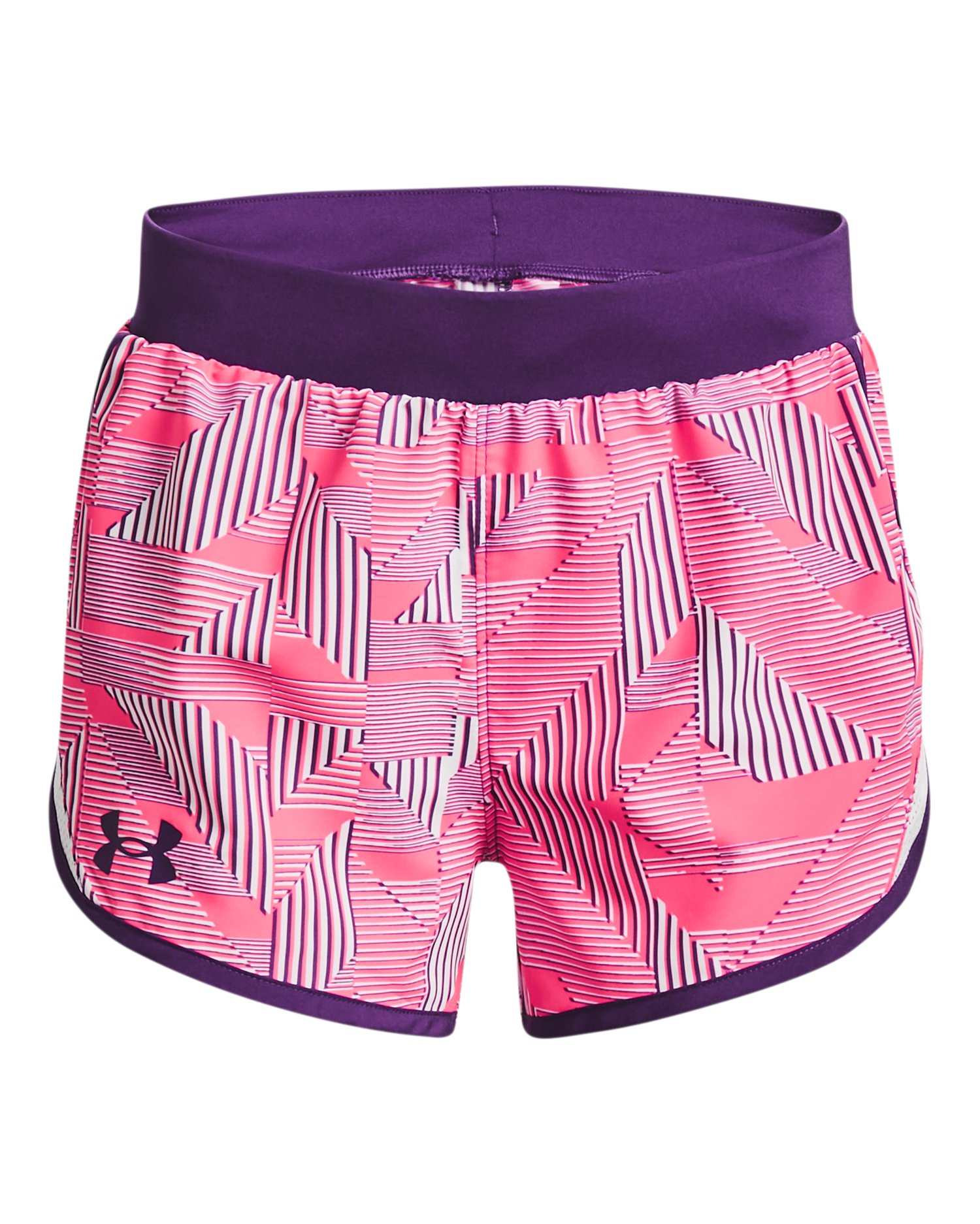 UA Fly-By Printed Girls' Shorts 4