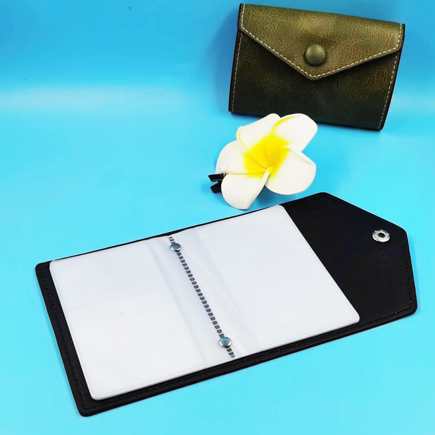 PU Leather RFID Blocking Card Holder Wallet 9