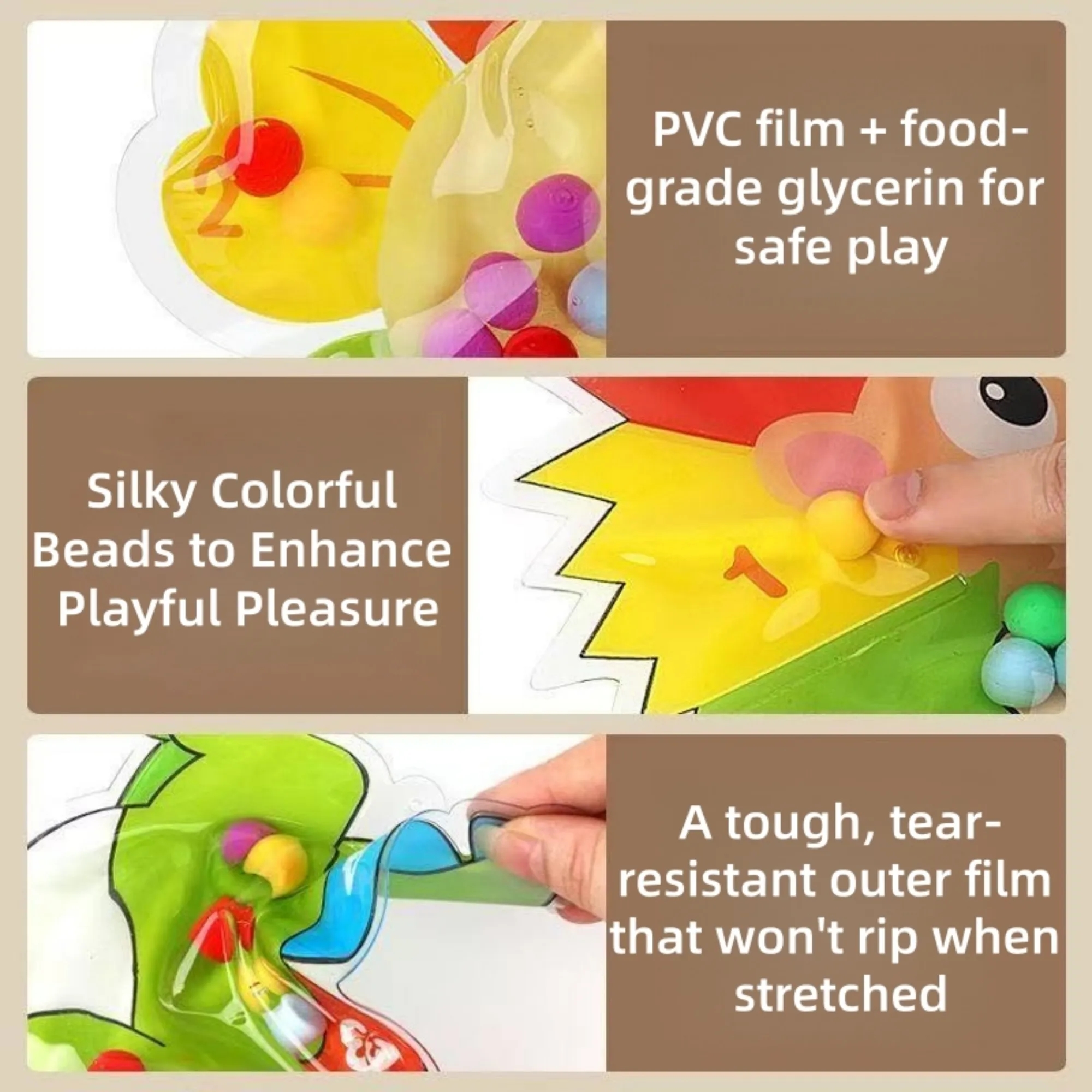 Cute Animal Shape Squeeze Toy Color Sorting Fidget Toy 3