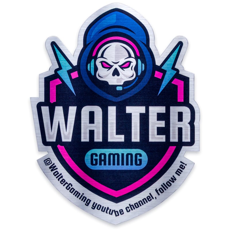 Brushed Aluminum Stickers 2