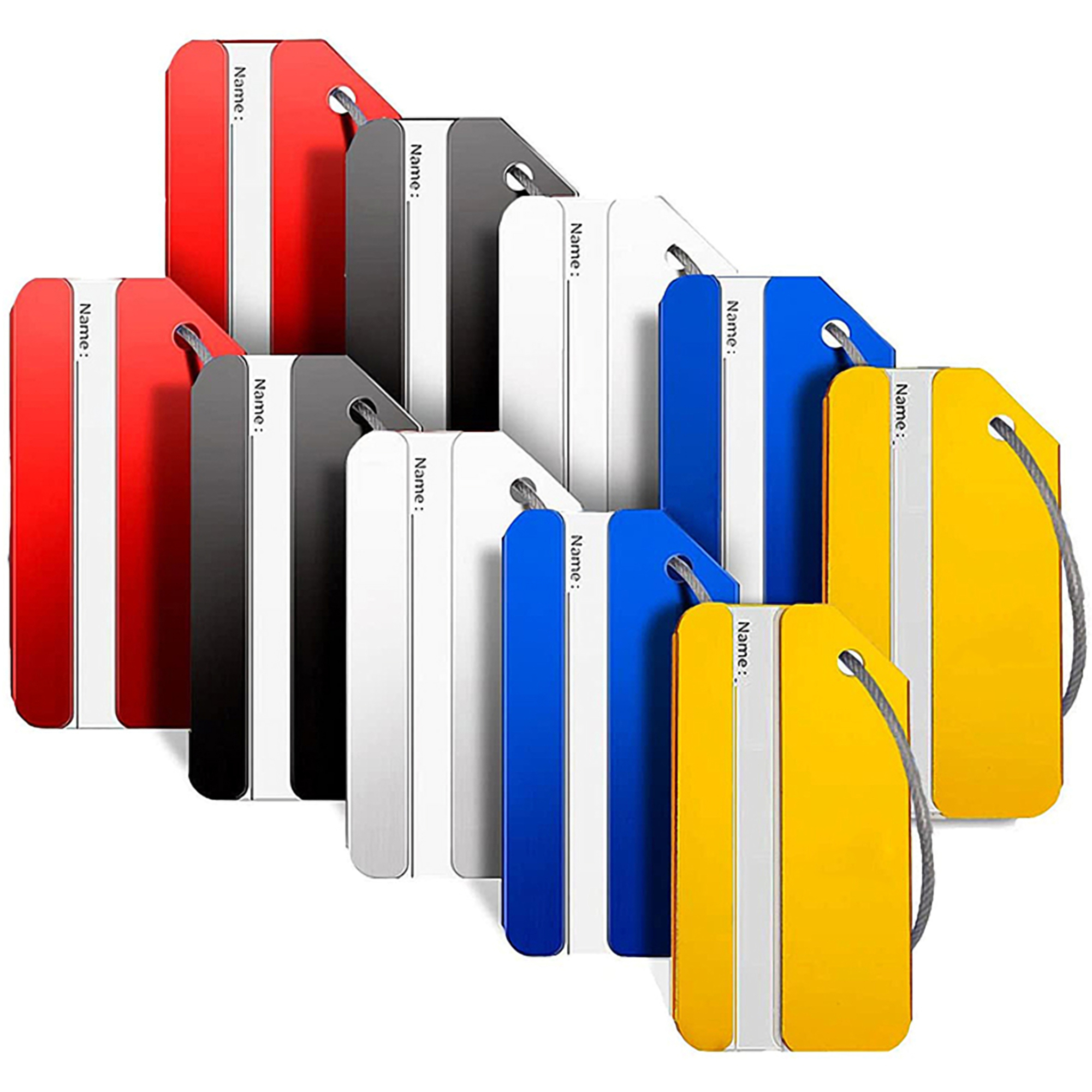 Aluminum Luggage Tag w/Name Card 6