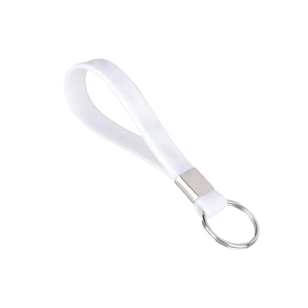 Custom Silicone Bracelet Strap Keychain 3