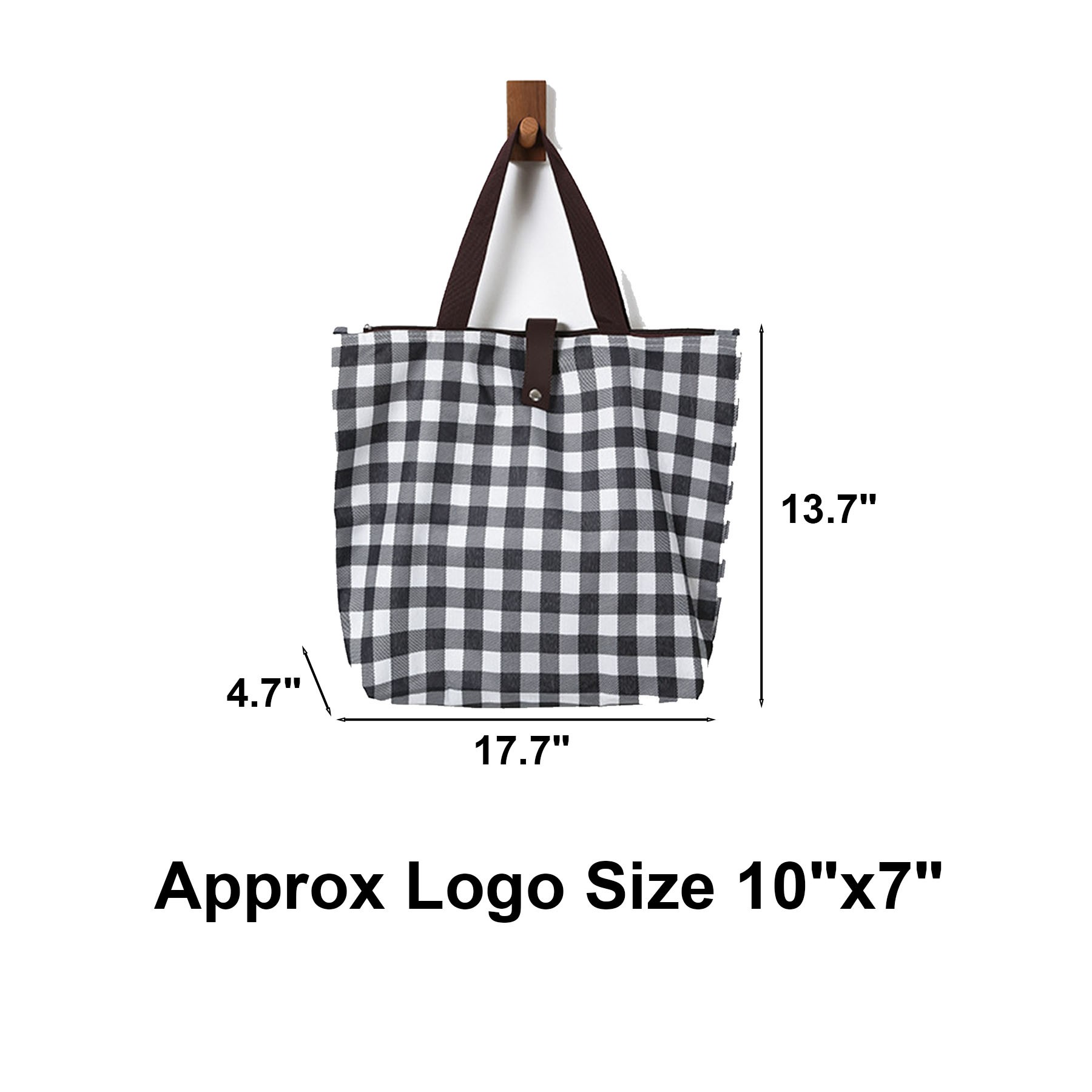 Patterned Foldable Tote Bag, custom tote bag with logo imprint 2