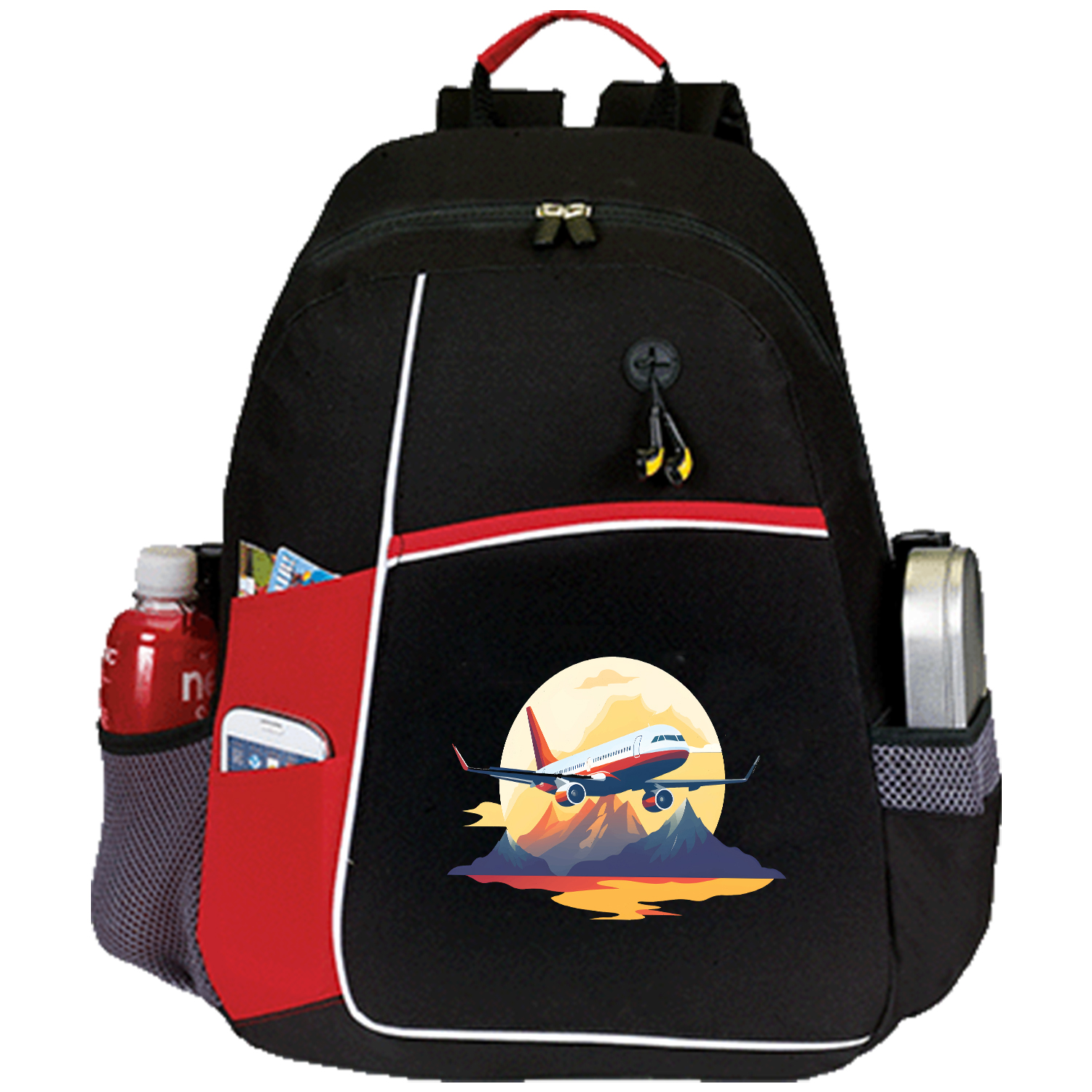 Premium 600D Urban Edge Backpack w/ Earphone Outlet (14” x 18” x 5”) 2