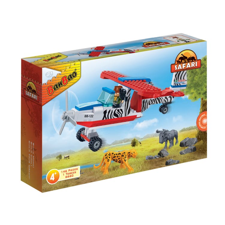 Bush Plane Interlocking Block Sets - 143 Pieces 2