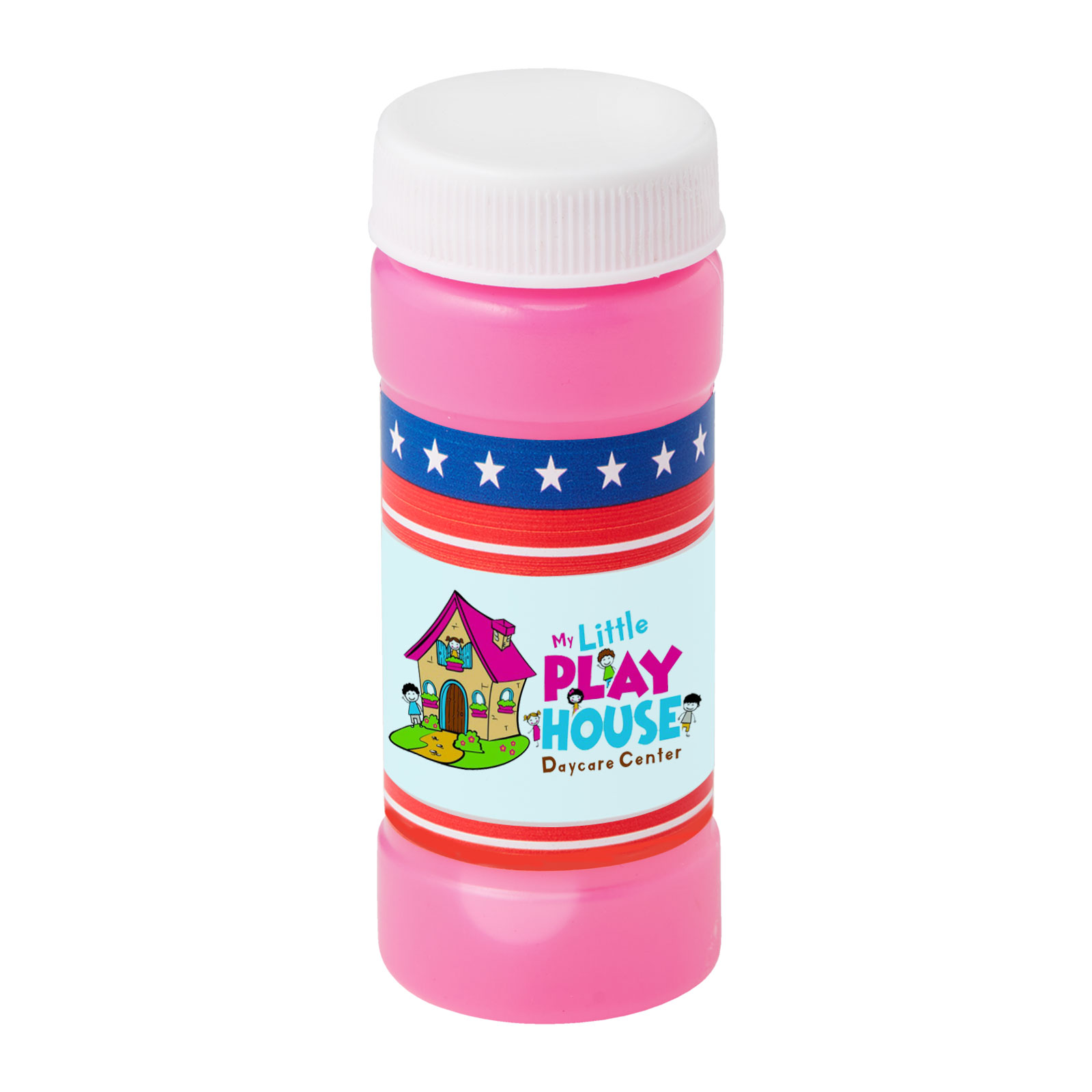 2 oz. Patriotic Bubbles with Full-Color Digital Label 7