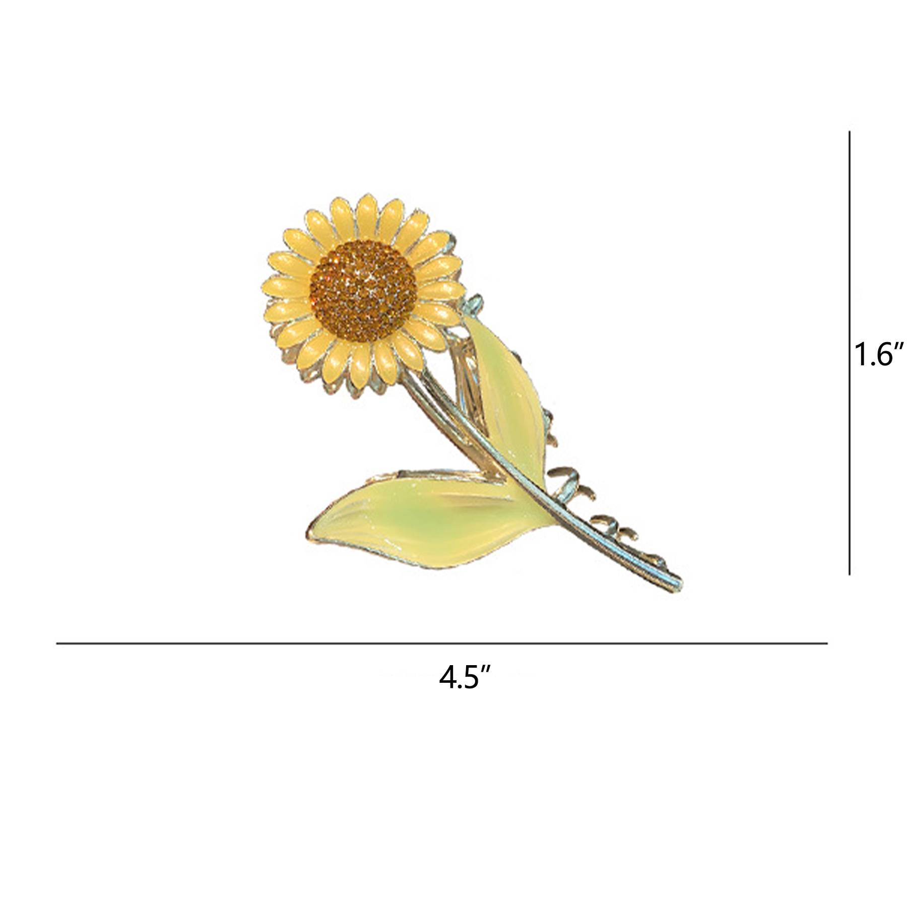 Fresh Sunflower Clasp Hairpin 4