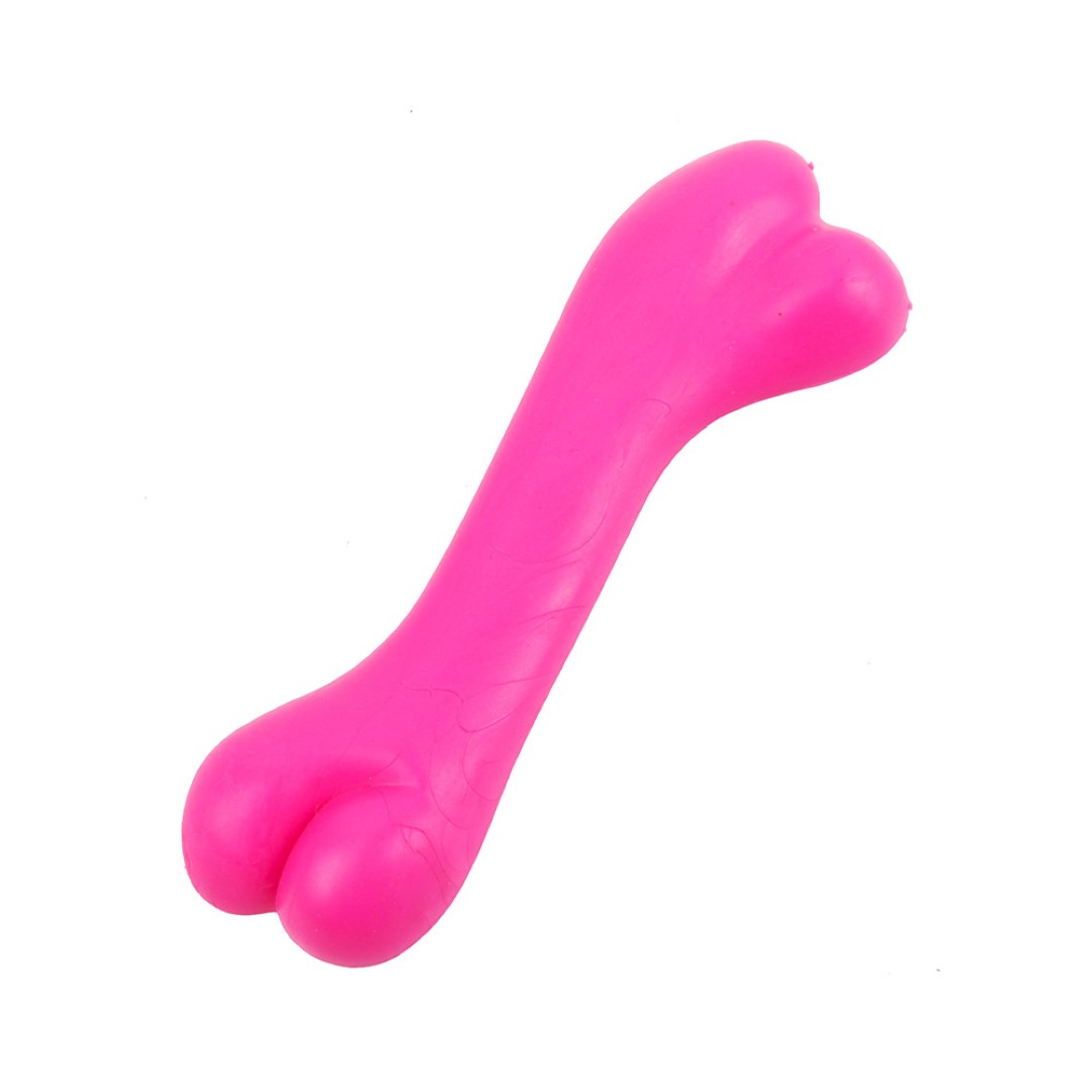 Rubber bite resistant bone type toy 4