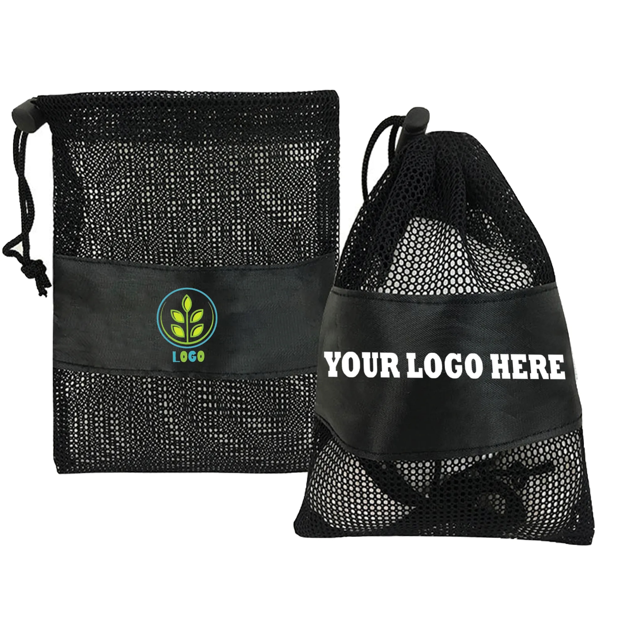 6.3" x 9.8" Mesh Drawstring Towel Bag