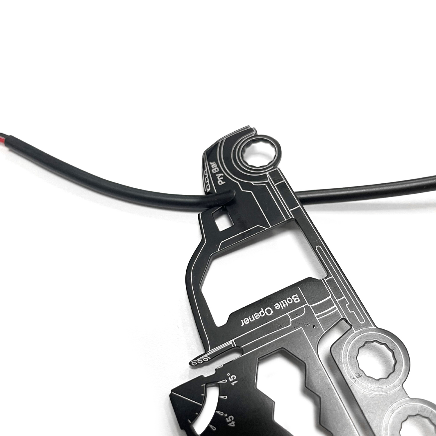 GearCard 21-in-1 Truck-Shaped Multi-Tool Card – Stainless Steel Wallet EDC Gadget 16