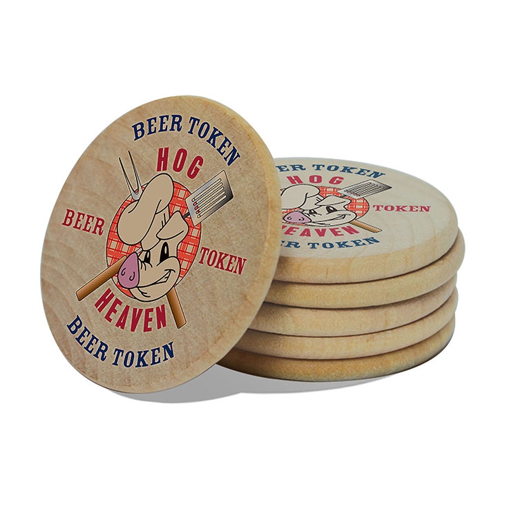 Wooden Nickel - Digital Full-Color Imprint! 3