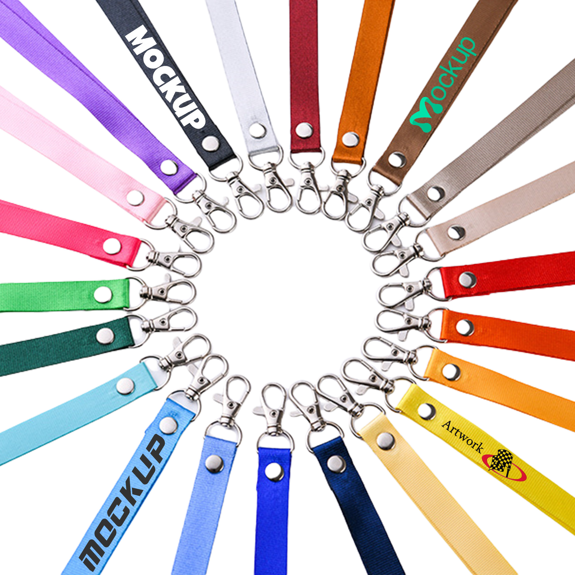 Flat Badge Lanyards for ID Badge 6