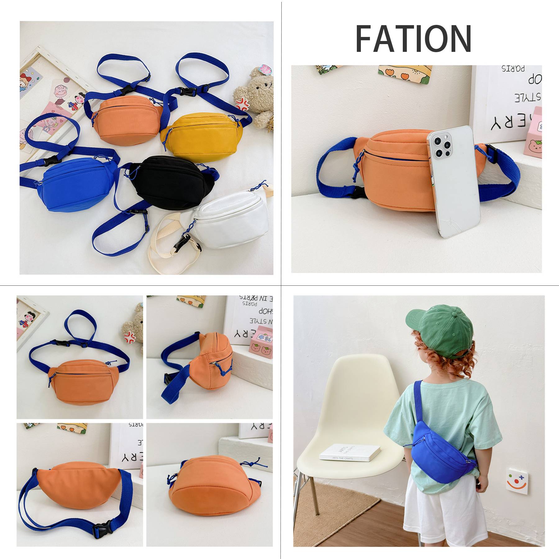 Nylon Kids Fanny Waist Pack Boys Belt bag 7