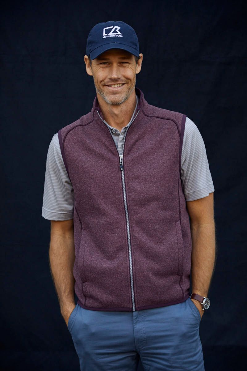 Mainsail Sweater-Knit Mens Full Zip Vest