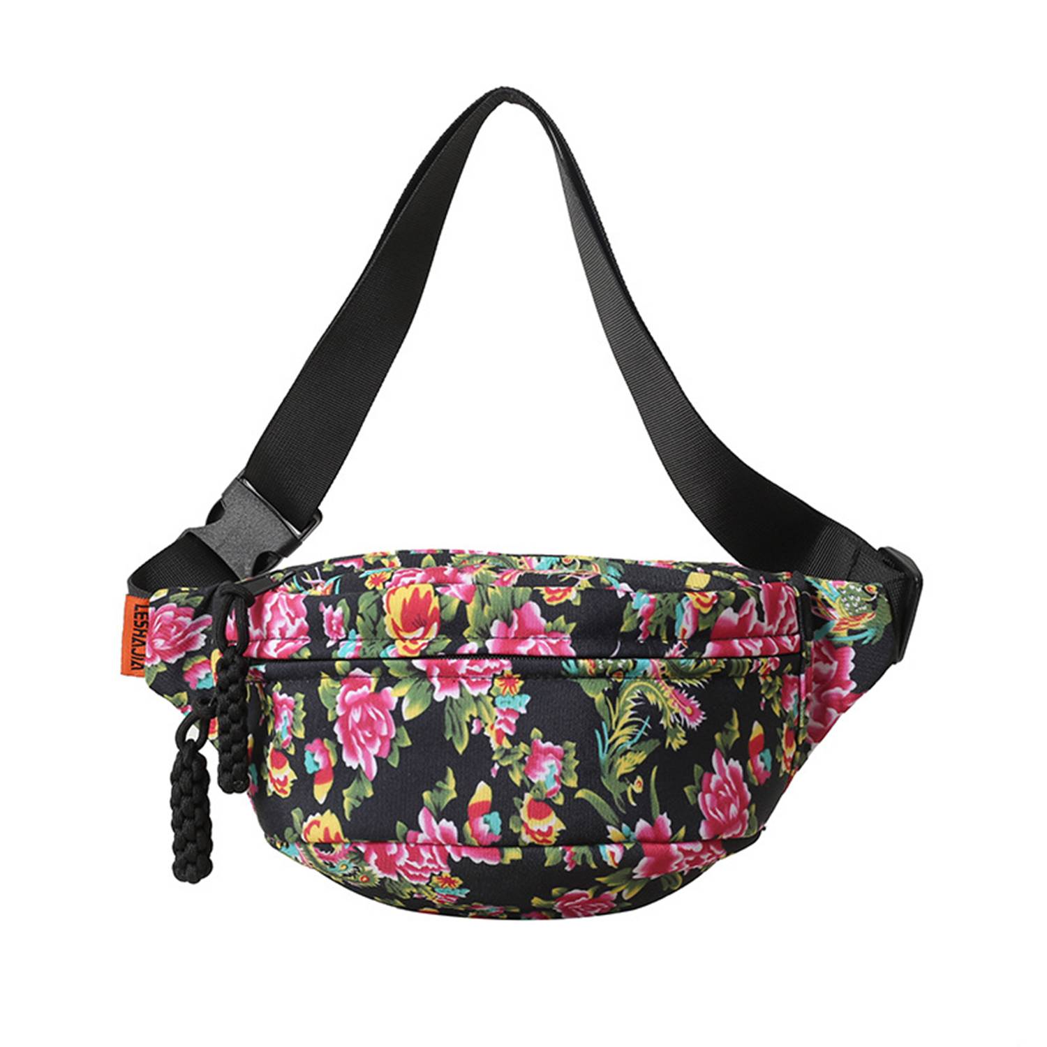 Vintage Trend Full Print Large Flower Waist Bag 3