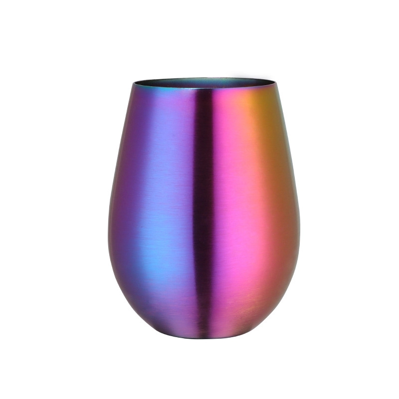 Custom 17 oz Stainless Steel Unbreakable Wine Glasses 8