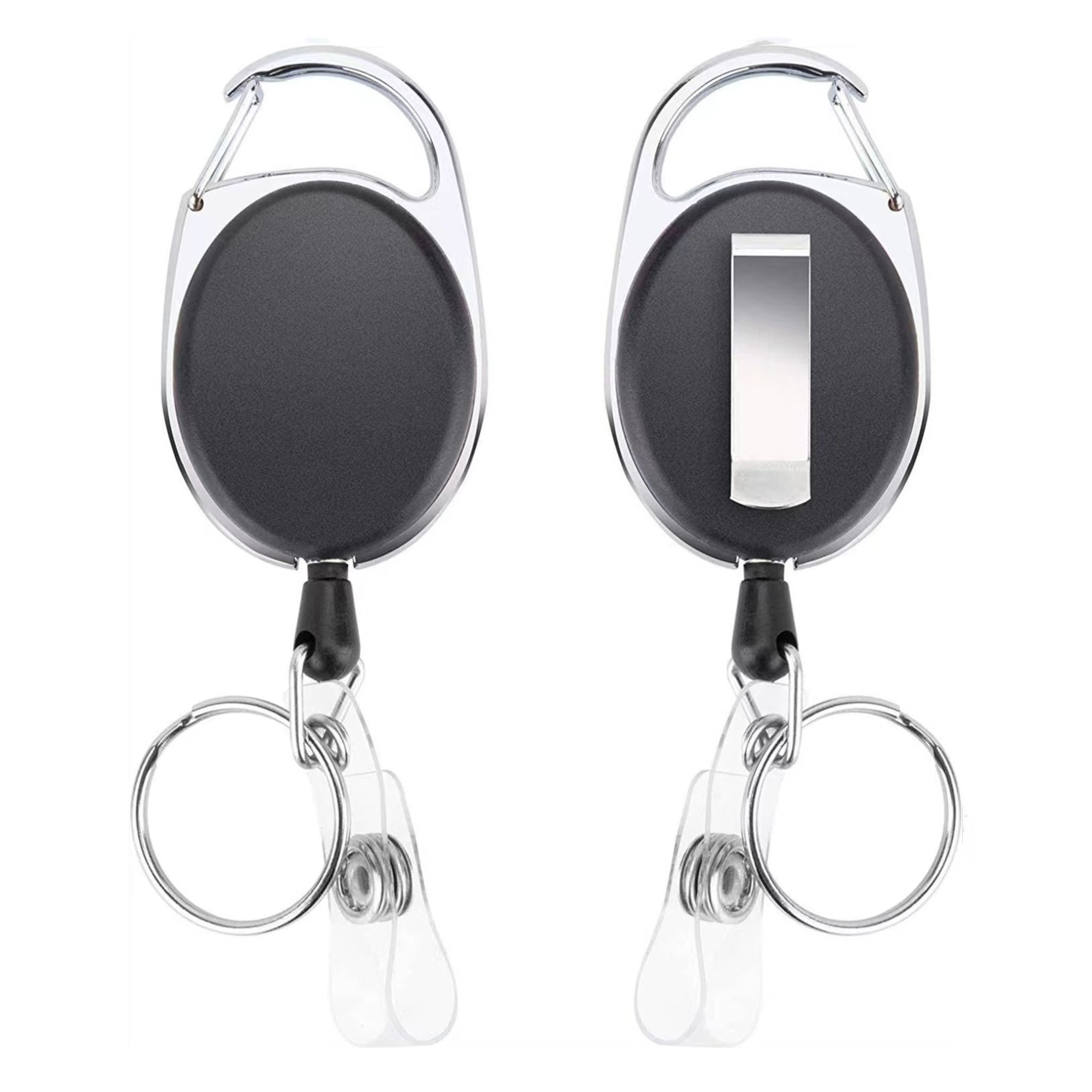 Badge Holder With Retractable Reel Clip 3