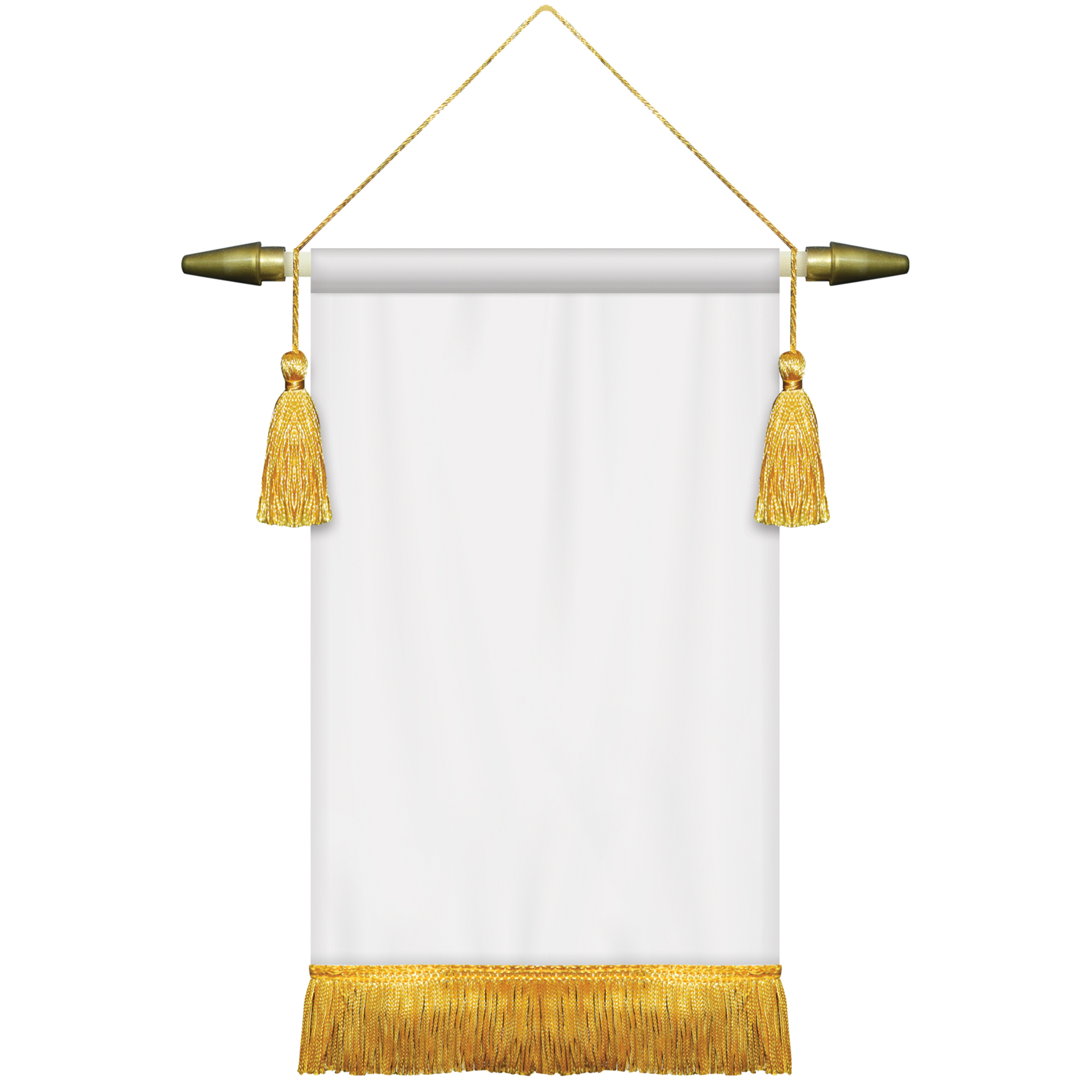 7" x 10" Podium Banner, Straight Cut/ with Fringe 3