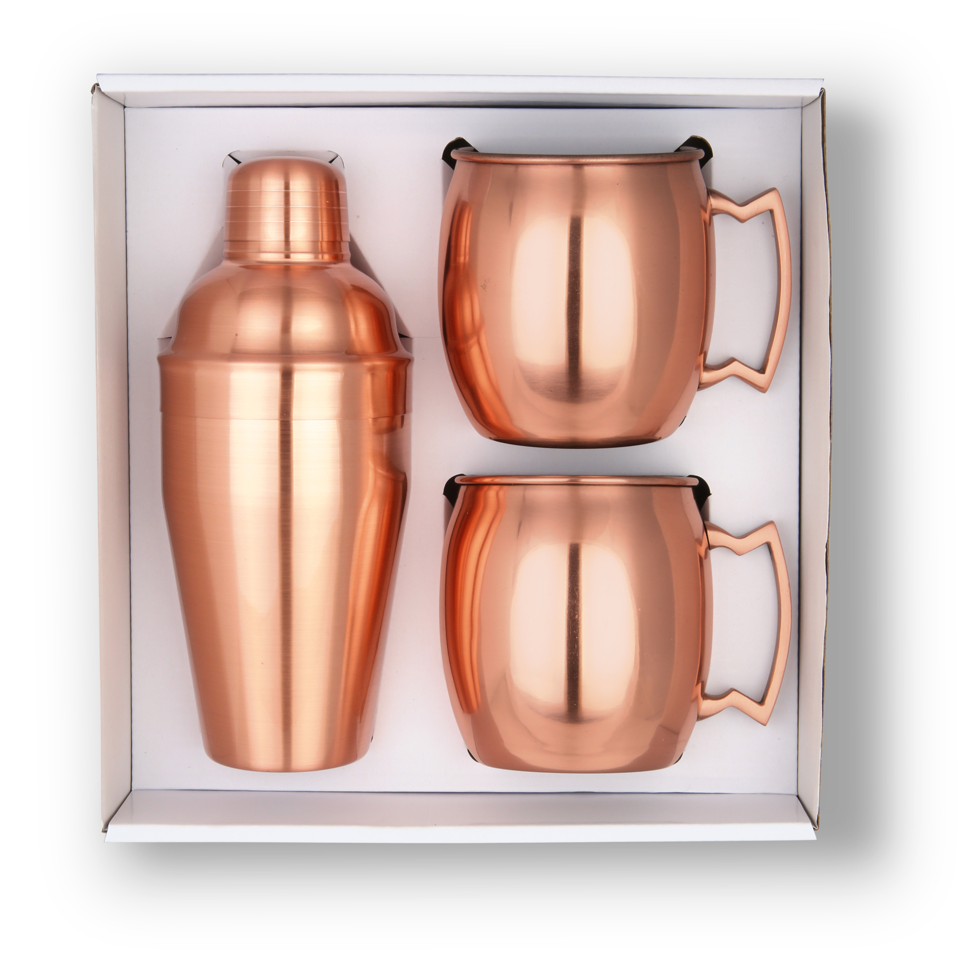 Cocktail Shaker & Mule Mug Gift Set (Copper) 3