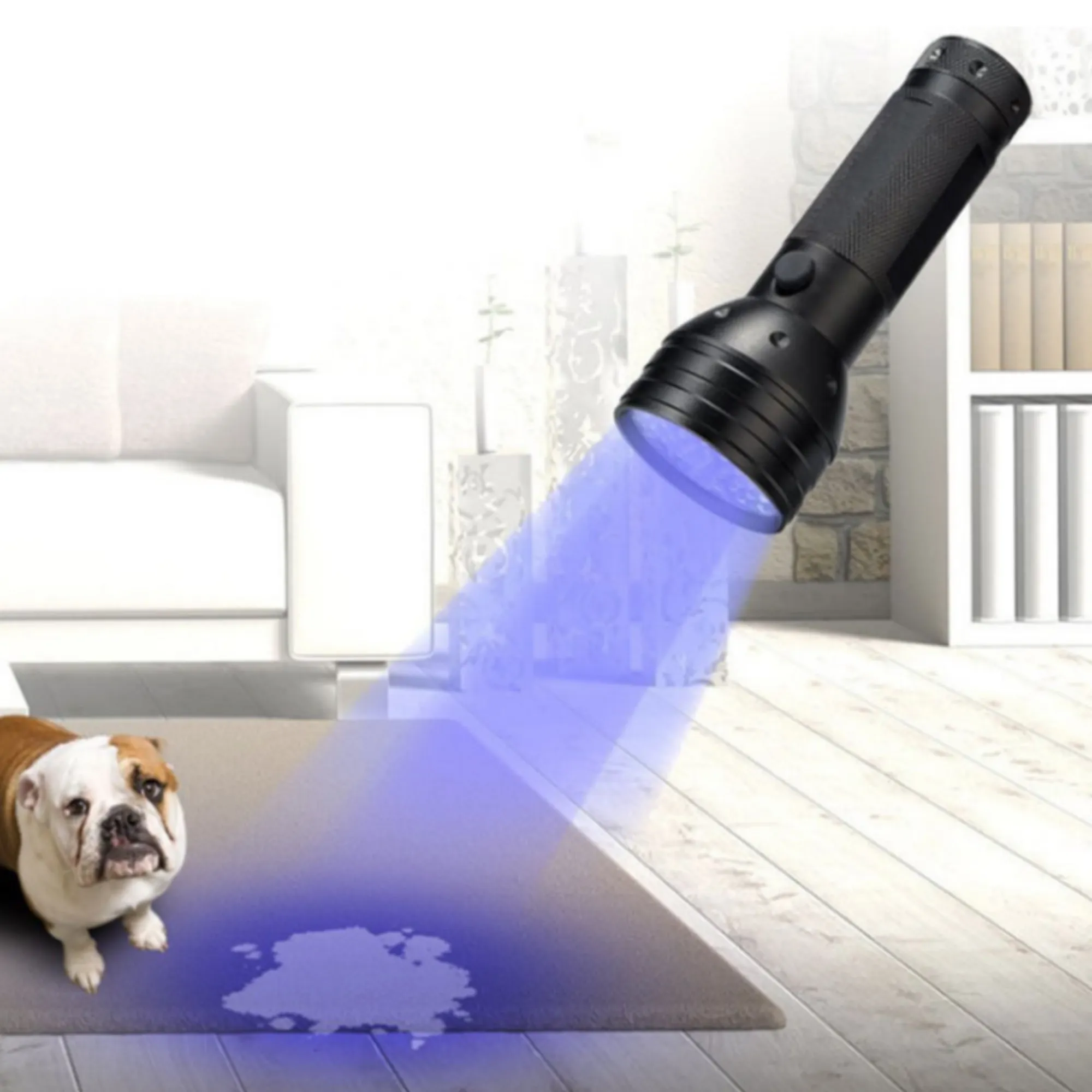 51 LED UV Flashlight For Pet Urine Bed Bugs Resin Curing 7