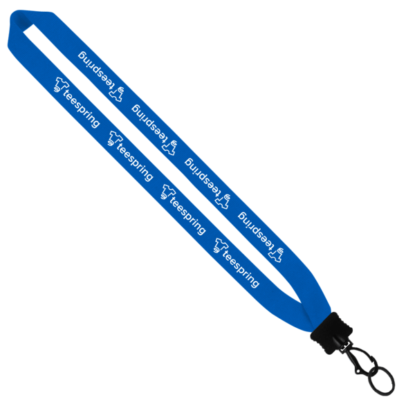 1" Cotton Lanyard with Plastic Clamshell & O-Ring 167