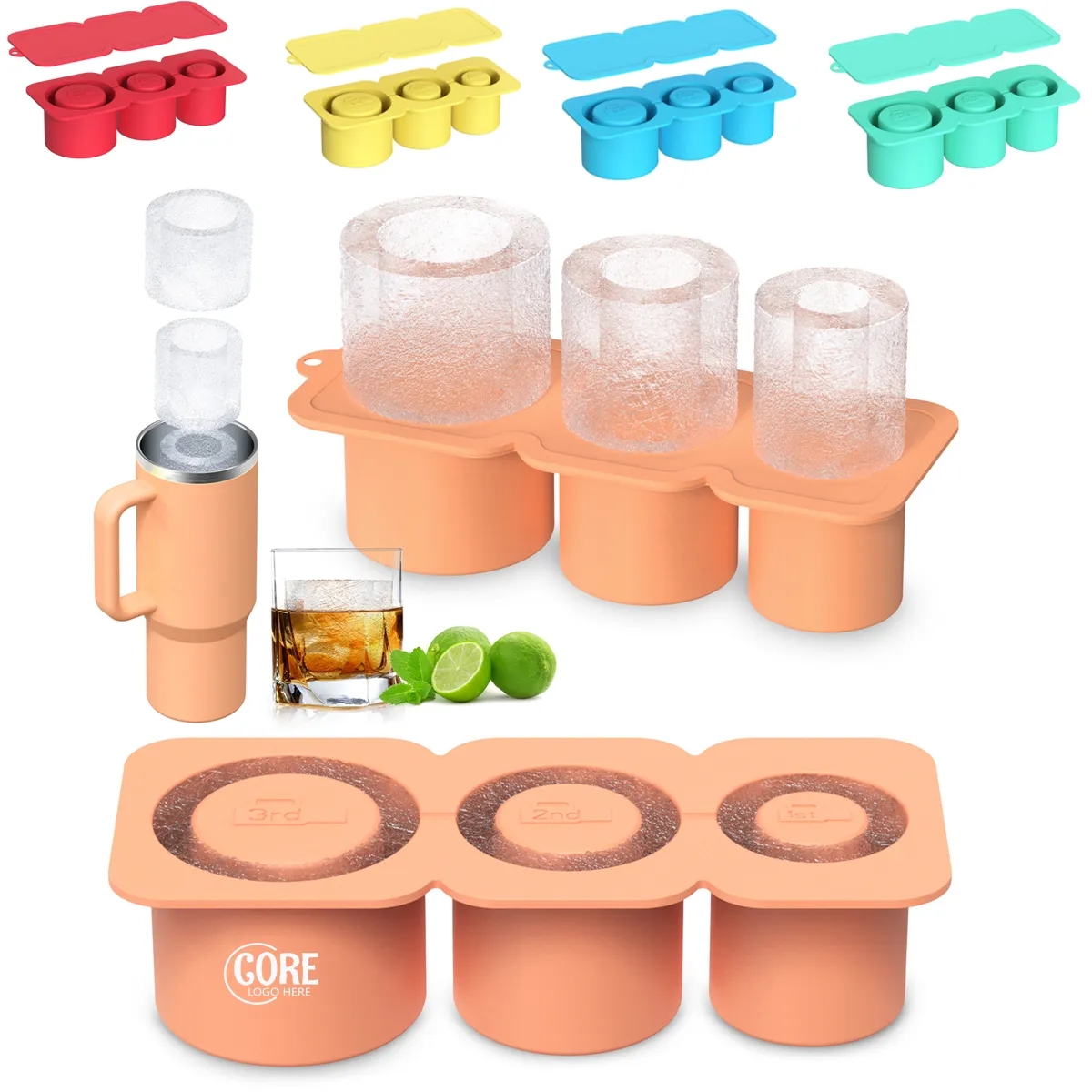 Silicone Ice Cube Tray for 30OZ & 40Oz Tumbler 1