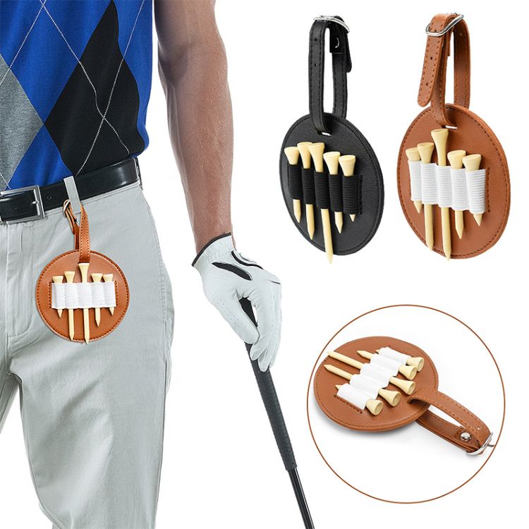 Leather Golf Tee Holder 2