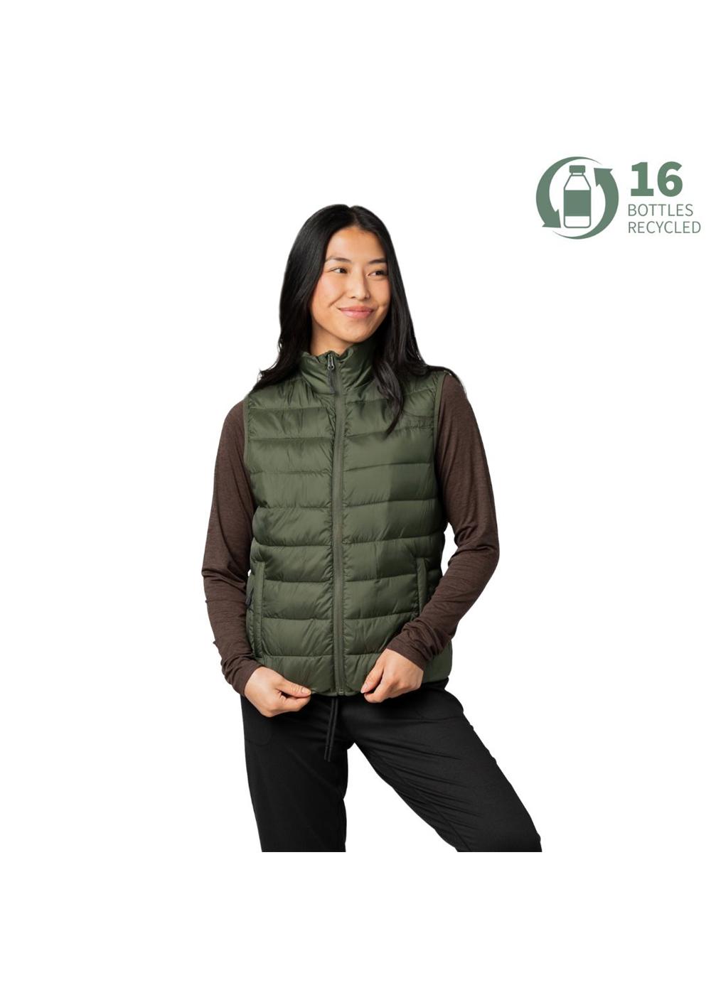Storm Creek Women's Pacific Puffer 100 GSM Insulated Faux Down Packable Quilted Vest 14